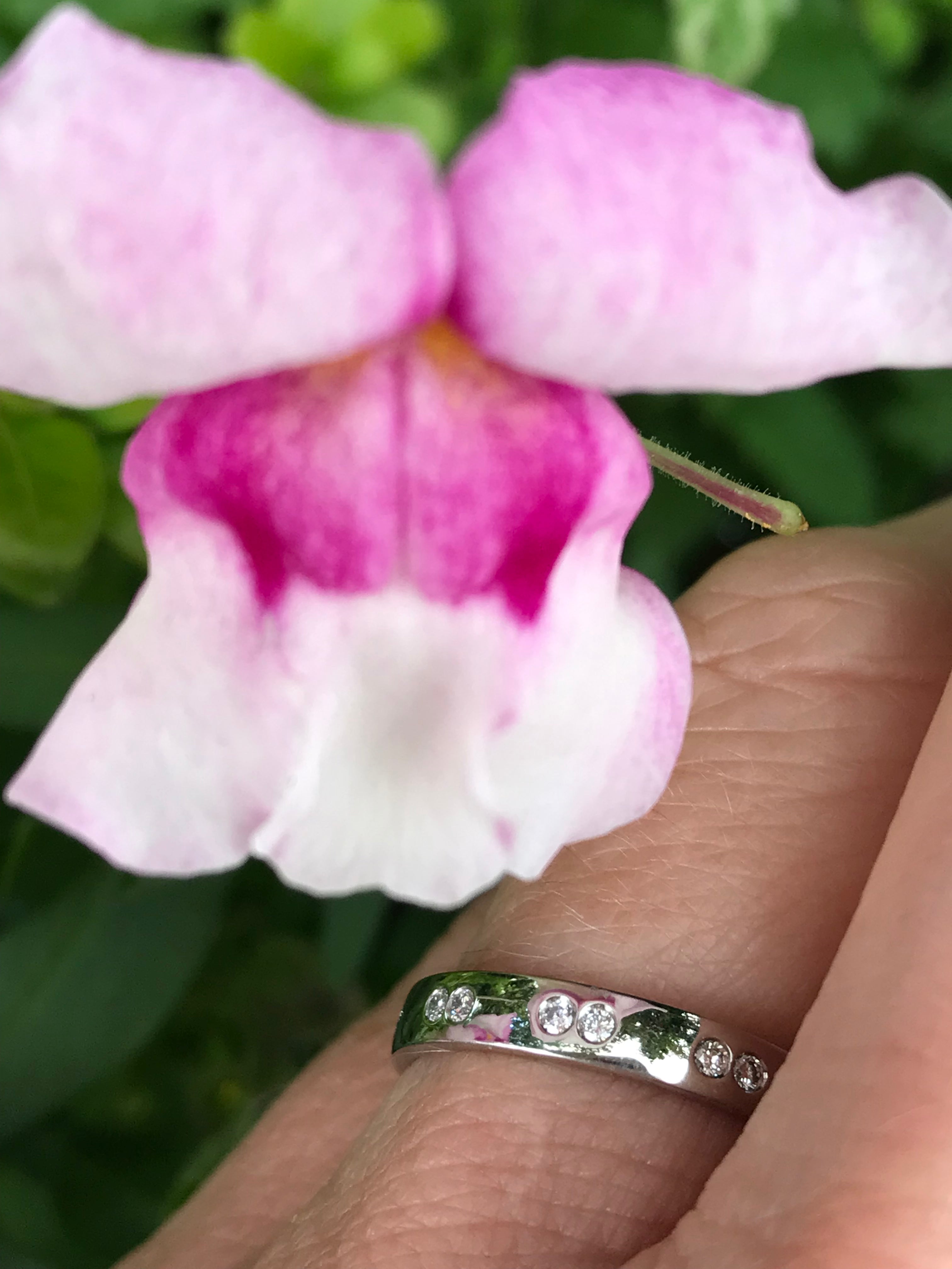 Gerstner Platinum Full Eternity Band with Brilliant Cut Diamonds - Size L | Luxury Wedding Ring, Anniversary Gift & Special Occasion Jewelry for Women