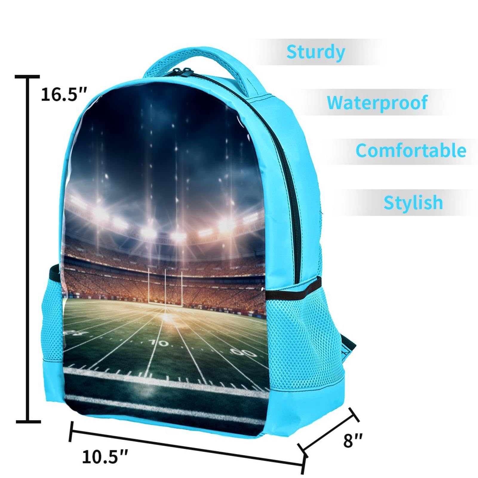 Best Travel & Work Backpack for Men & Women - Durable Laptop Backpack with USB Charging Port - Perfect for Commuting, College, Hiking & American Football Games