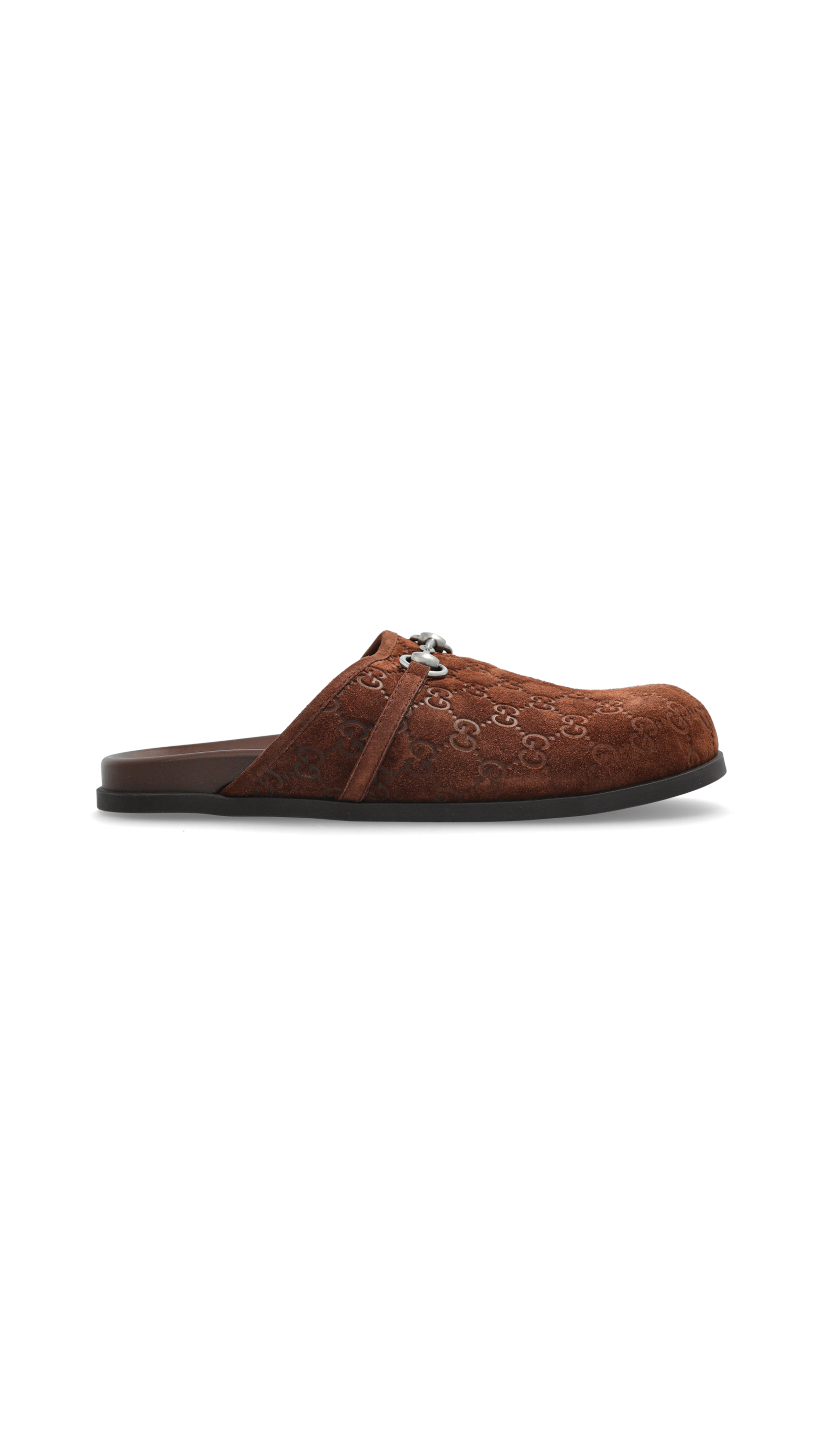 GG Suede Mules for Women - Comfortable Brown Slip-On Shoes - Perfect for Casual Outfits, Office Wear & Everyday Use