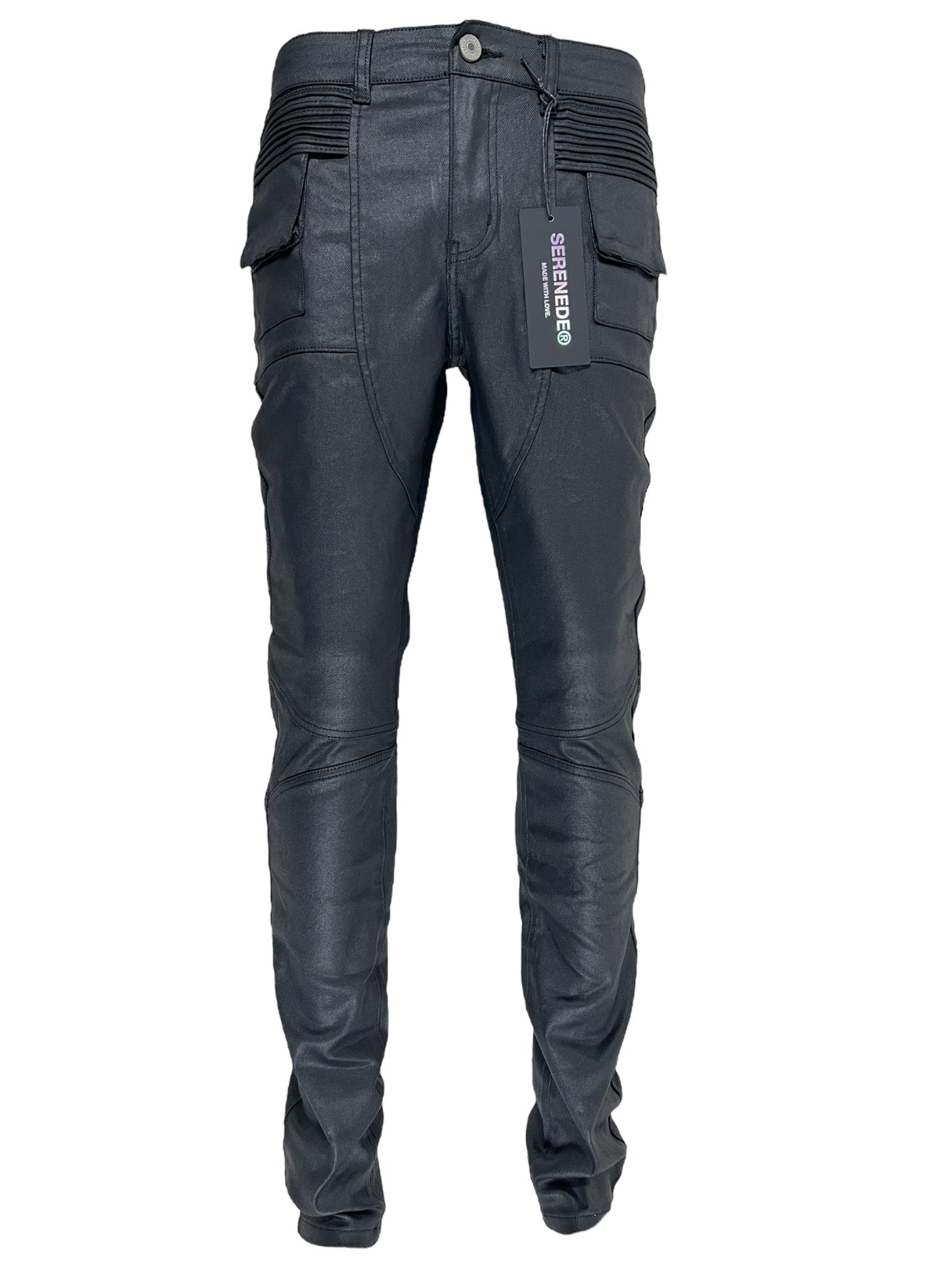 SERENEDE MOTO JEANS WAX - Premium Motorcycle Riding Jeans for Men & Women | Durable Waxed Denim Pants for Bikers & Urban Style | Perfect for Motorcycle Adventures & Casual Streetwear
