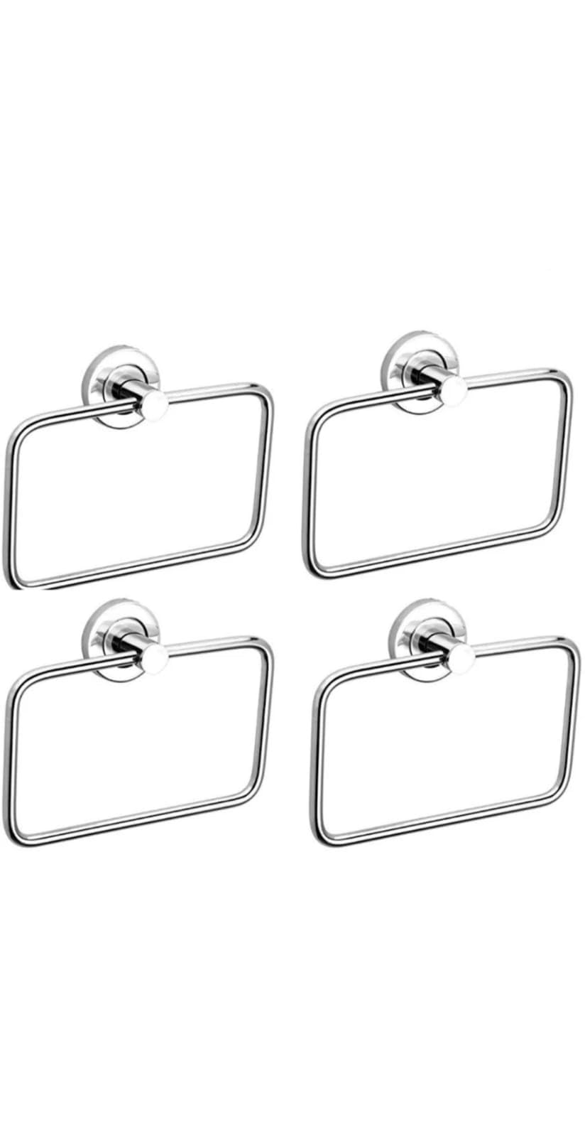 Stainless Steel Towel Ring Holder - Chrome Finish Napkin & Towel Hanger for Bathroom, Kitchen, Washbasin - Home & Hotel Decor (1-Pack) | Perfect for Organizing Hand Towels in Bathrooms & Kitchen Linens