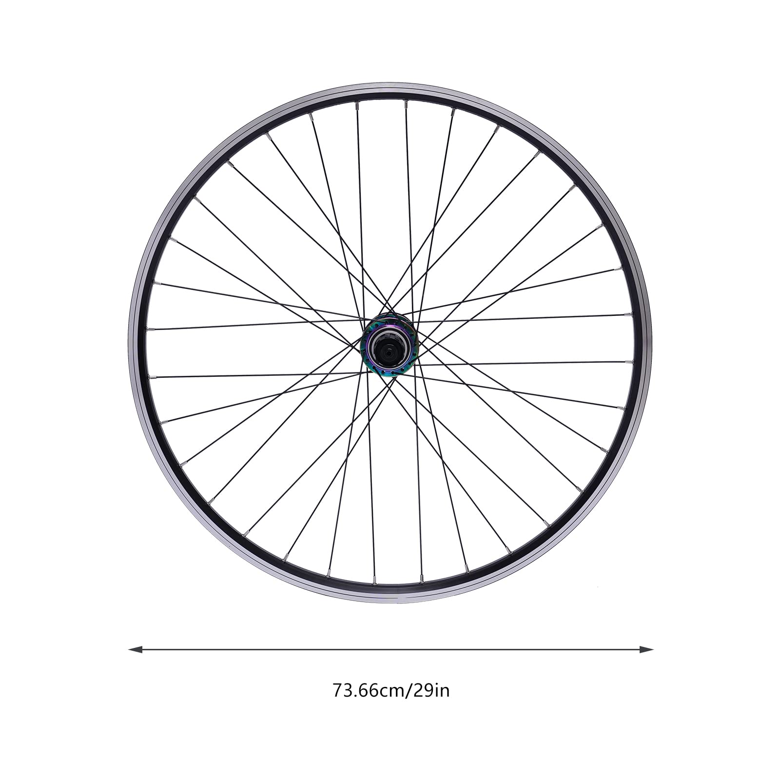 29 Inch Mountain Bike Wheelset - Aluminum Alloy Rim Disc Brake Wheels with Quick Release for Front & Rear - Compatible with 7-12 Speed Cassettes (Colorful Options) - Perfect for Trail Riding, Mountain Biking & Off-Road Adventures
