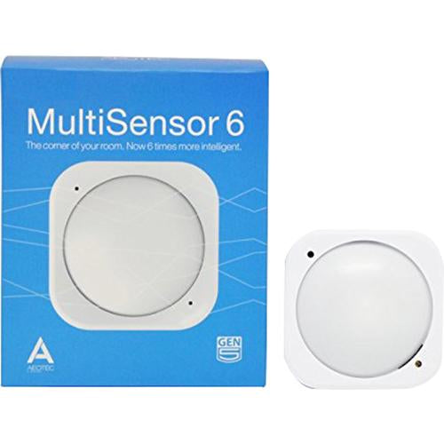 Aeotec Z-Wave Multi Sensor 6 (ZW100A) - Smart Home Motion, Temperature & Light Detector for Home Security & Automation | Compatible with Alexa, Google Home & SmartThings