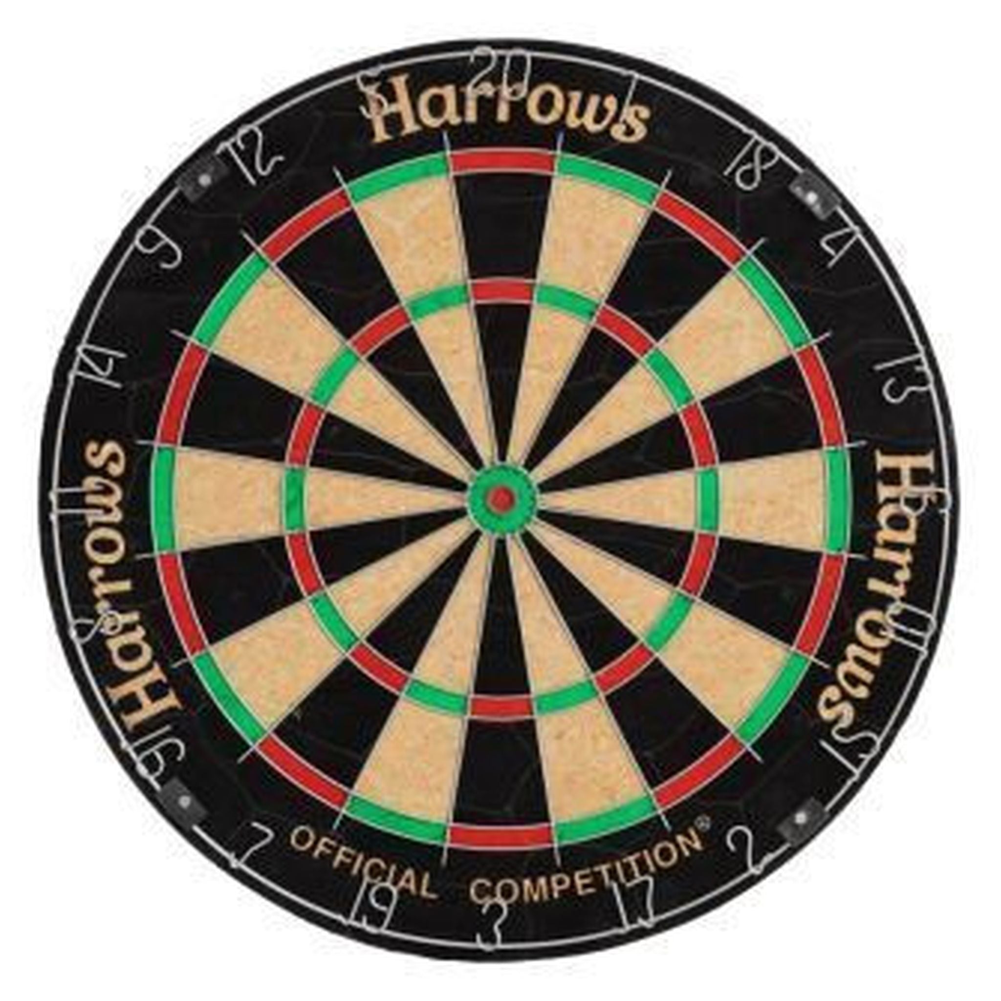 Harrows Competition Bristle Dartboard - Professional Tournament Dart Board for Home & Pub - Perfect for Darts Enthusiasts & Competitive Play