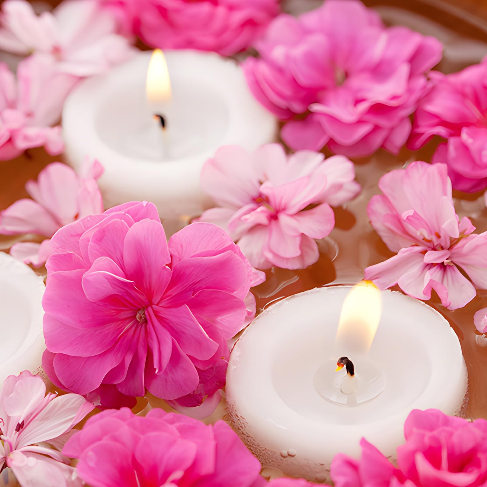 24-Pack 3-Inch Floating Candles - 13+ Hours Continuous Burning, Odorless & Smokeless, White Non-Drip Decorative Candles for Weddings, Pools, Spas, Vases - Perfect for Romantic Dinners, Bath Relaxation & Home Decor