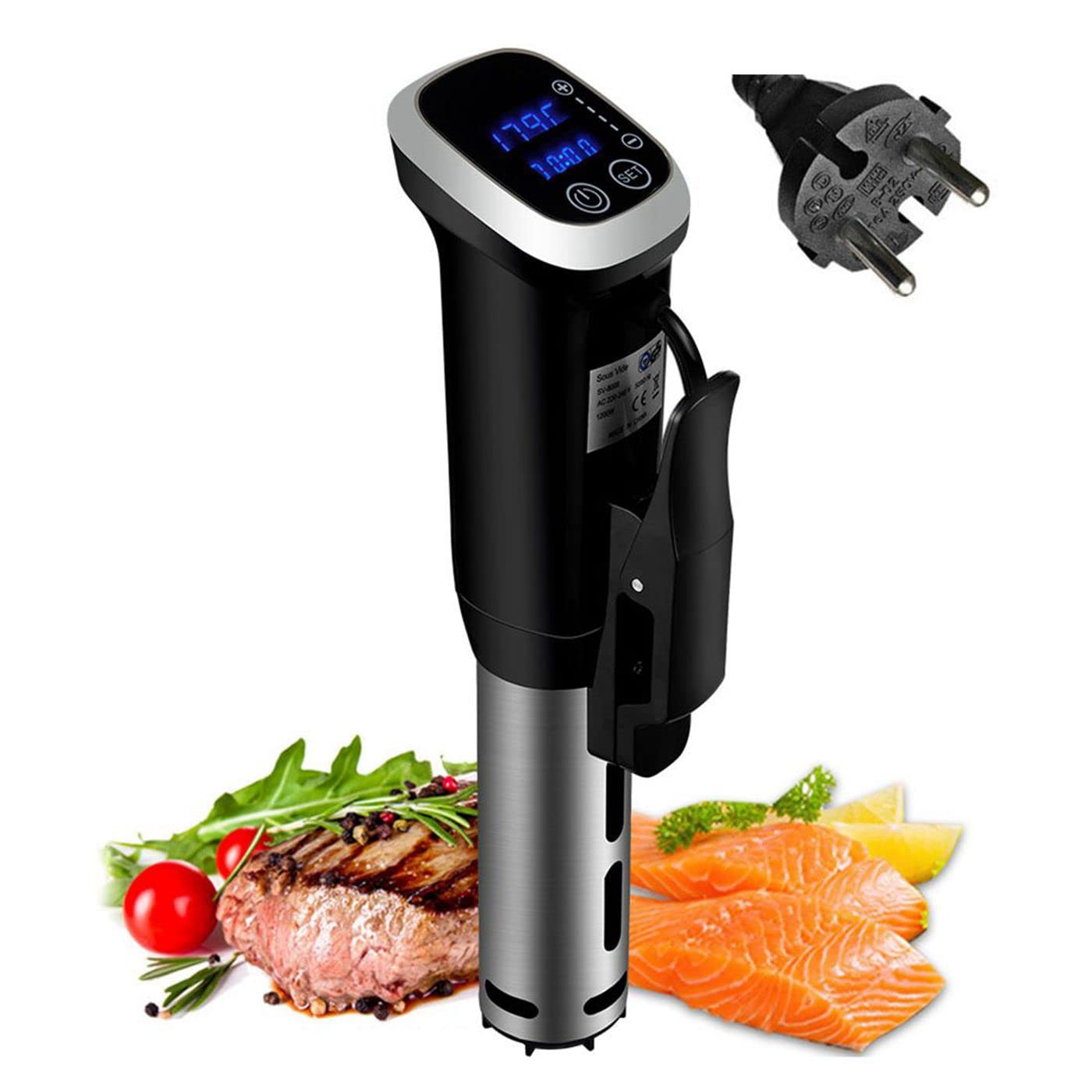 Premium Sous Vide Immersion Circulator - 1800W IPX7 Waterproof Precision Cooker with LCD Display (220V EU Plug) | Perfect for Home Kitchens, Restaurants & Meal Prep Enthusiasts