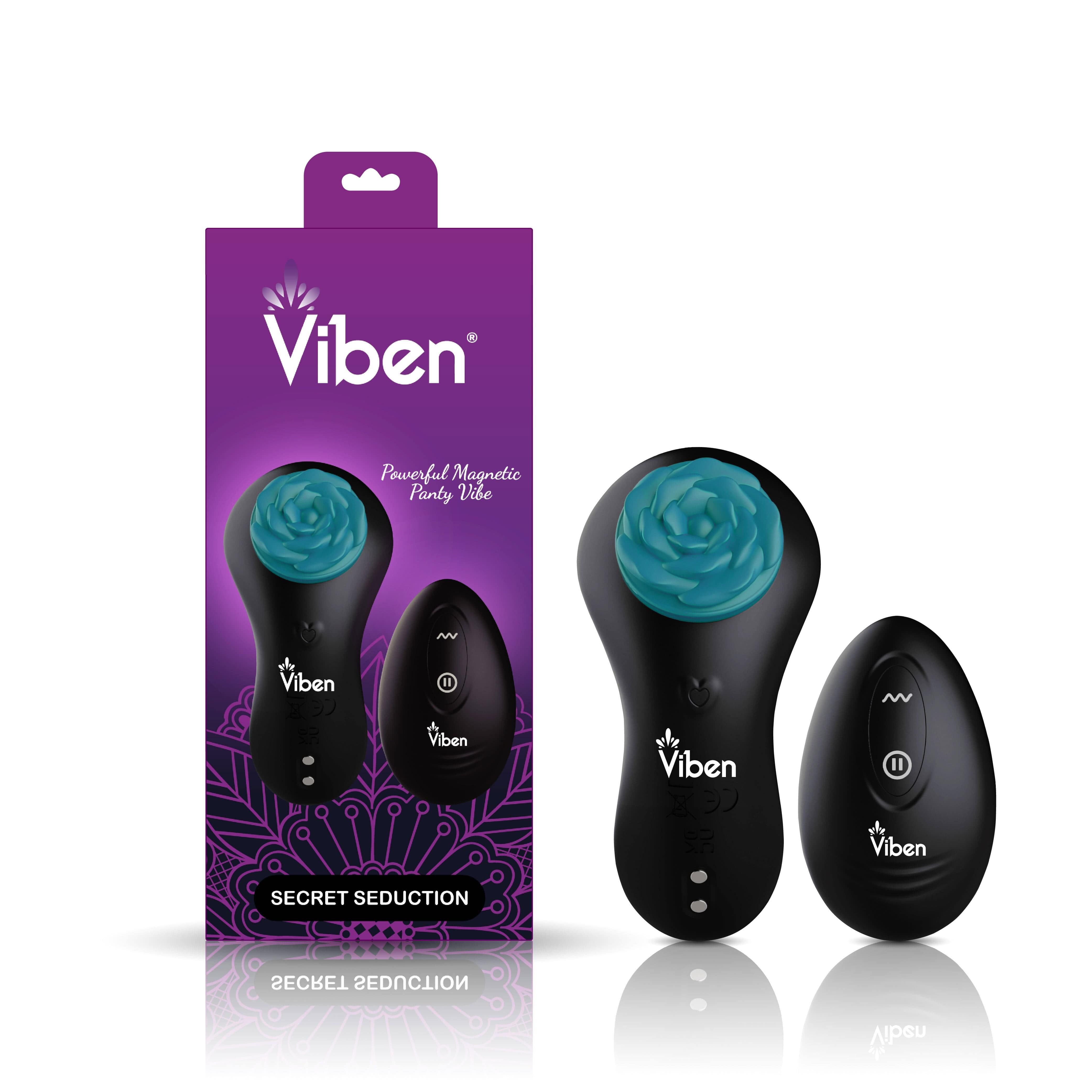 Secret Seduction Black Panty Vibe - Discreet Wearable Vibrator for Couples & Solo Play, Perfect for Date Nights & Travel
