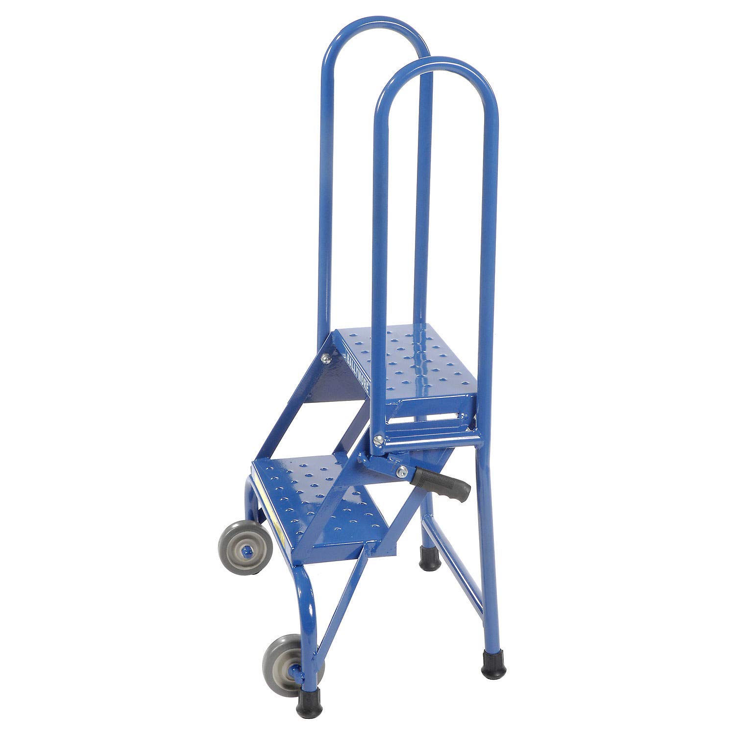 Ballymore 2-Step Lock-N-Stock Folding Ladder - Lightweight & Sturdy Step Stool for Home, Garage, and Warehouse Use