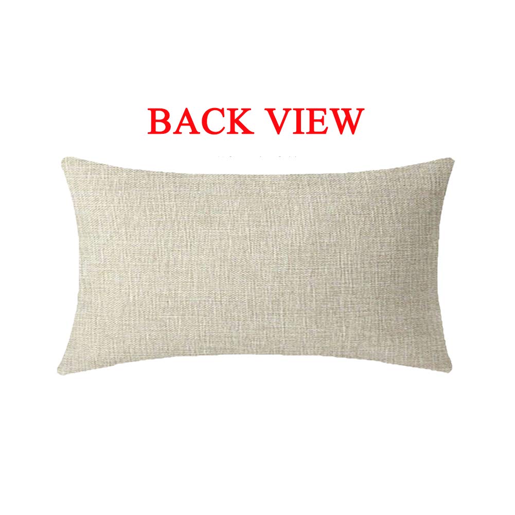 Xihomeli Welcome Quote Arrows Throw Pillow Covers 12x20 Inch - Cotton Linen Rectangle Lumbar Cushion Case for Sofa, Couch, Bedroom Decor (Wood Welcome Design) - Perfect for Living Room, Porch & Seasonal Home Decoration