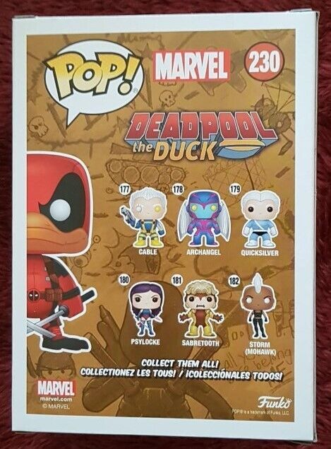 Deadpool The Duck #230 Funko Pop Vinyl Figure - Collectible Marvel Superhero Action Figure - Perfect for Marvel Fans, Comic Book Collectors & Pop Culture Enthusiasts - Great for Display, Gifts & Home Decor