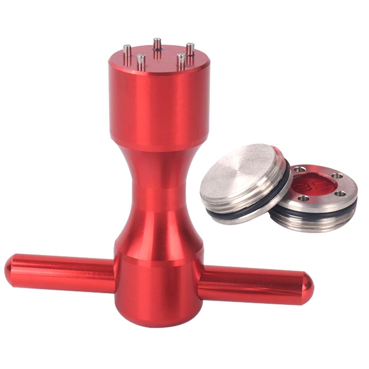 HISTAR 2-Piece Golf Club Weight Kit - Custom Red Weights & Red Wrench Tool for Titleist Scotty Cameron Putters | Perfect for Swing Balance Adjustment & Putter Customization | Golf Training & Professional Play Accessories