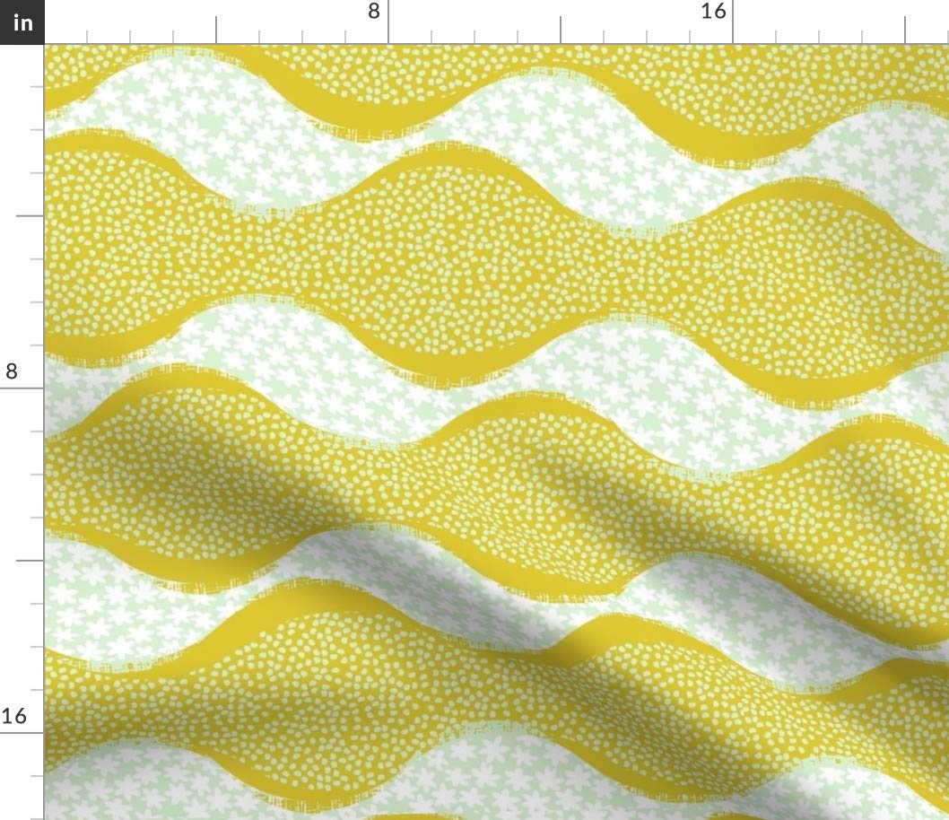 Forest Spring Anemone Flowers Printed Cotton Fabric by Spoonflower - Petal Signature Cotton Fat Quarter for Sewing, Quilting, Apparel & Home Decor | Perfect for Nursery, Modern Home & DIY Craft Projects