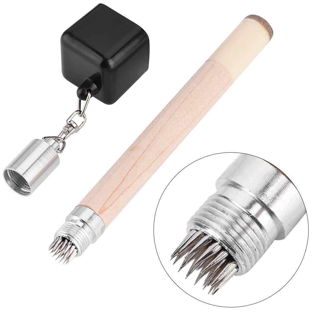2 in 1 Portable Pocket Chalk Holder & Cue Tip Pricker Tool for Billiards, Snooker, Pool - Compact Chalk Cover with Splint Pricker for Easy Cue Maintenance | Perfect for Bar Games, Home Pool Tables & Professional Use