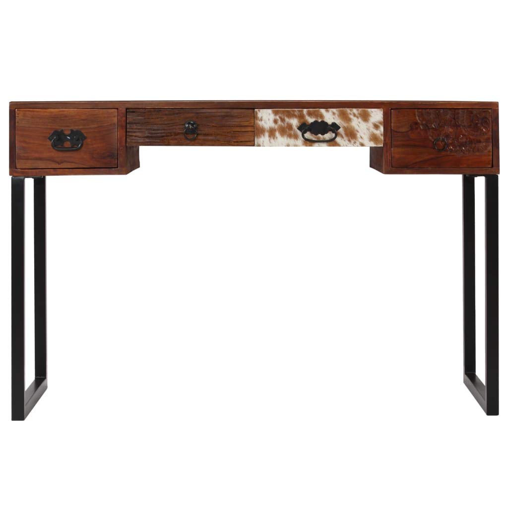 Premium Sheesham Wood & Genuine Leather Desk - 46
