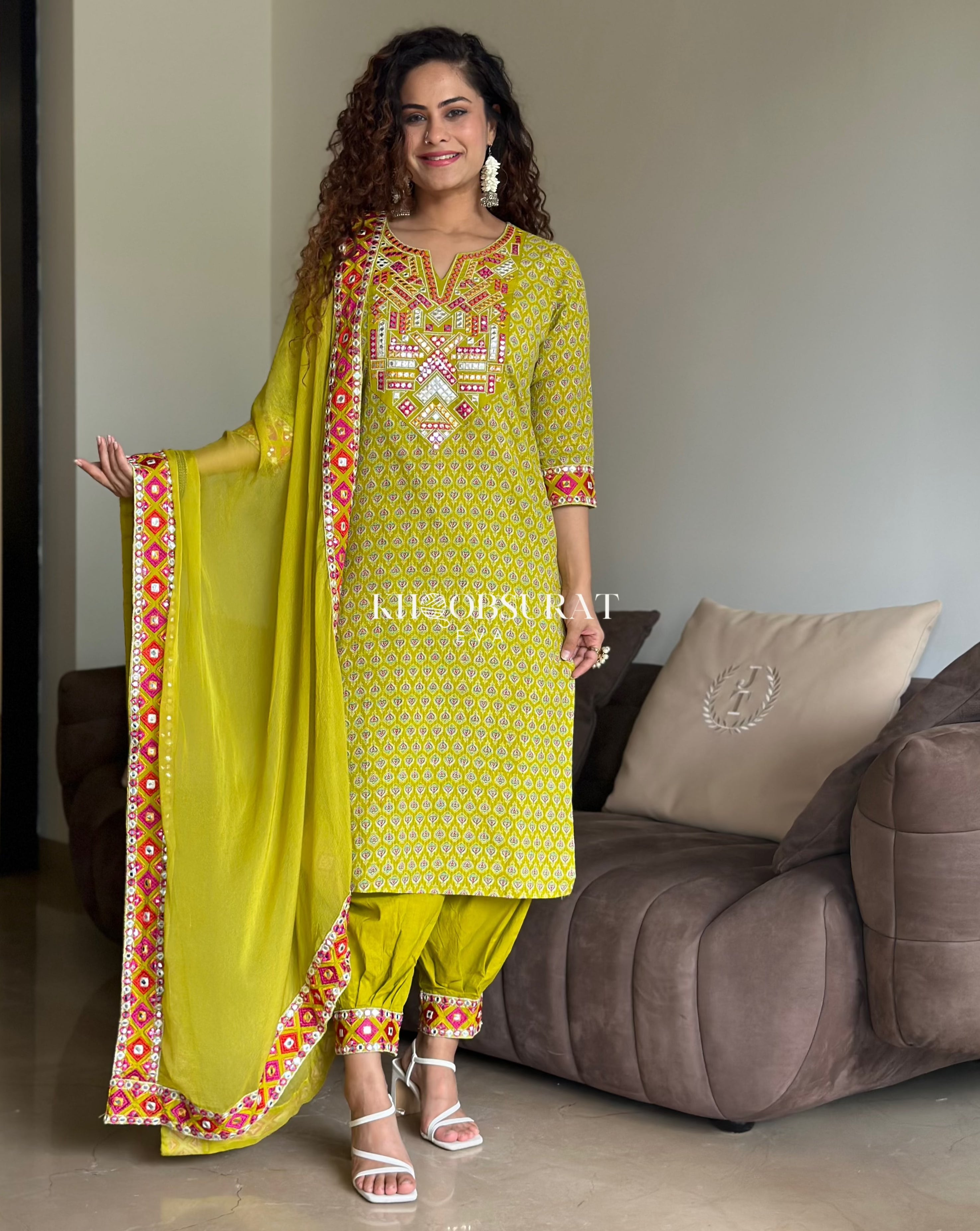 Stylish Kalki Fashion Kurta with Afghani Salwar - Traditional Pakistani Outfit for Women - Perfect for Weddings, Festivals & Special Occasions