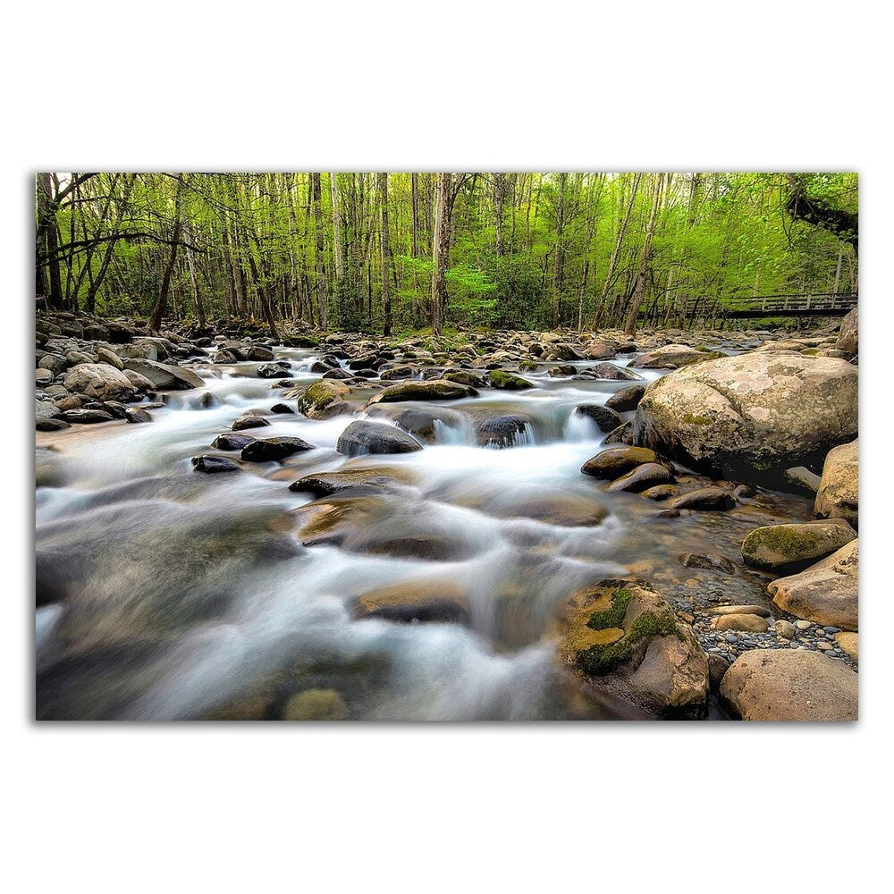 Below the Bridge by Daniel Burt - Premium Canvas Art Print, Framed & Ready to Hang - Perfect for Living Room, Bedroom, or Office Wall Decor
