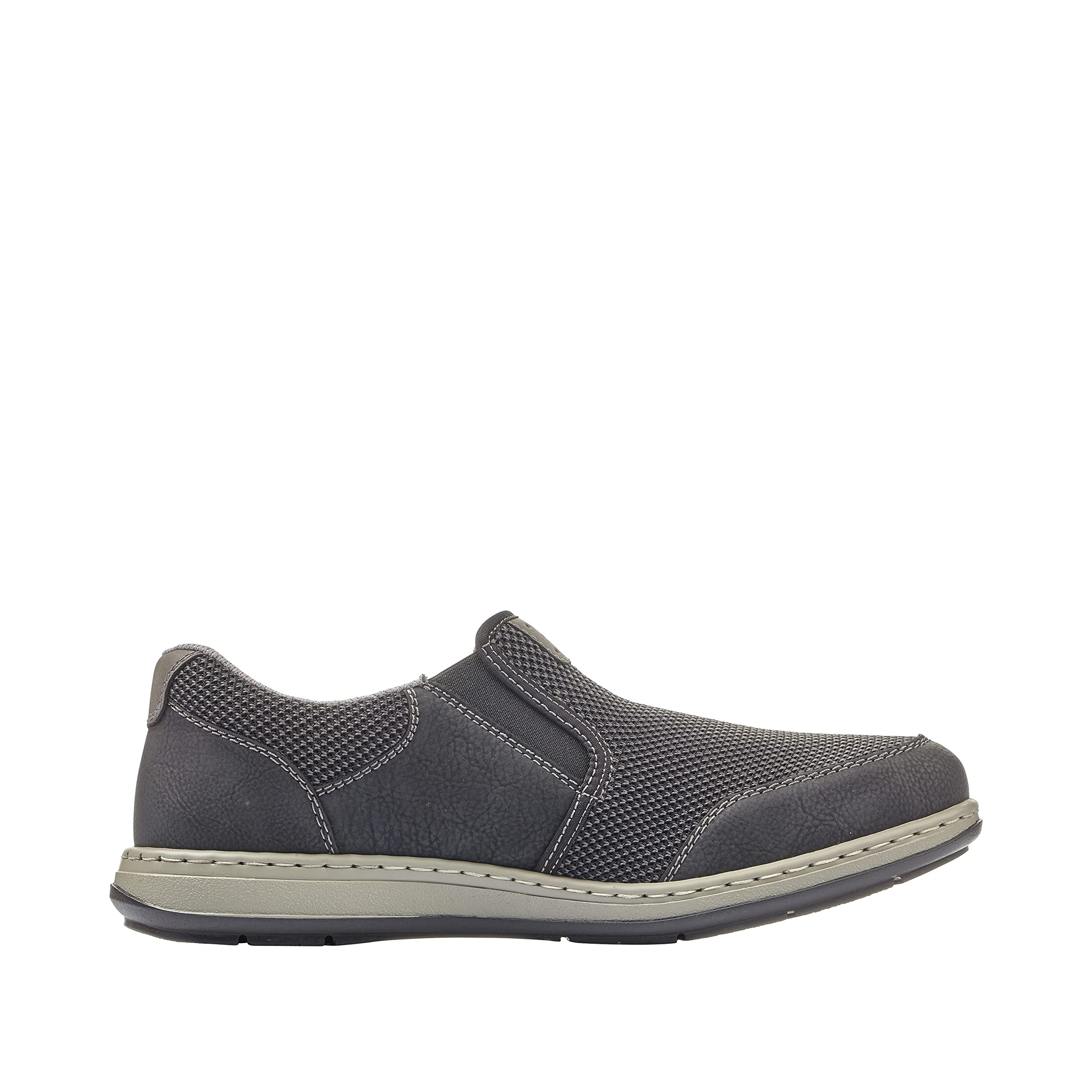 Rieker Men's Comfortable Slip-On Loafers - Lightweight Casual Shoes for Walking, Office & Travel - Breathable & Stylish Men's Footwear