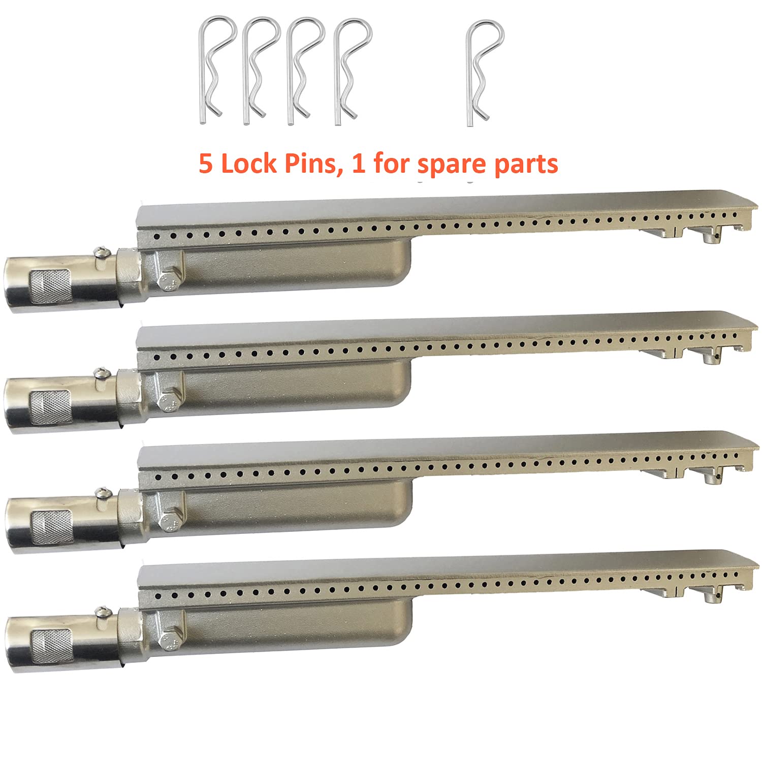 Premium Stainless Steel BBQ Grill Burner Replacement Parts - Compatible with Bull, Lion, Aussie Blaze, Beafeater, Charbroil, Nexgrill, Thermos Turbo (Models: CIT, 26102, 23301, 16516, 44305) - Perfect for Backyard Grilling, Outdoor Cooking & BBQ Parties
