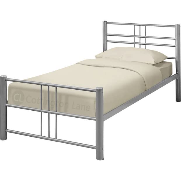 Bunk Bed Sheets Set 33 x 75 Inches - Narrow Twin Cot Size Fitted Sheet for Camping, RV, Guest Bed & Travel - Soft Ivory Camper Sheets for Bunk Beds & Cots - Perfect for Outdoor Adventures & Home Use