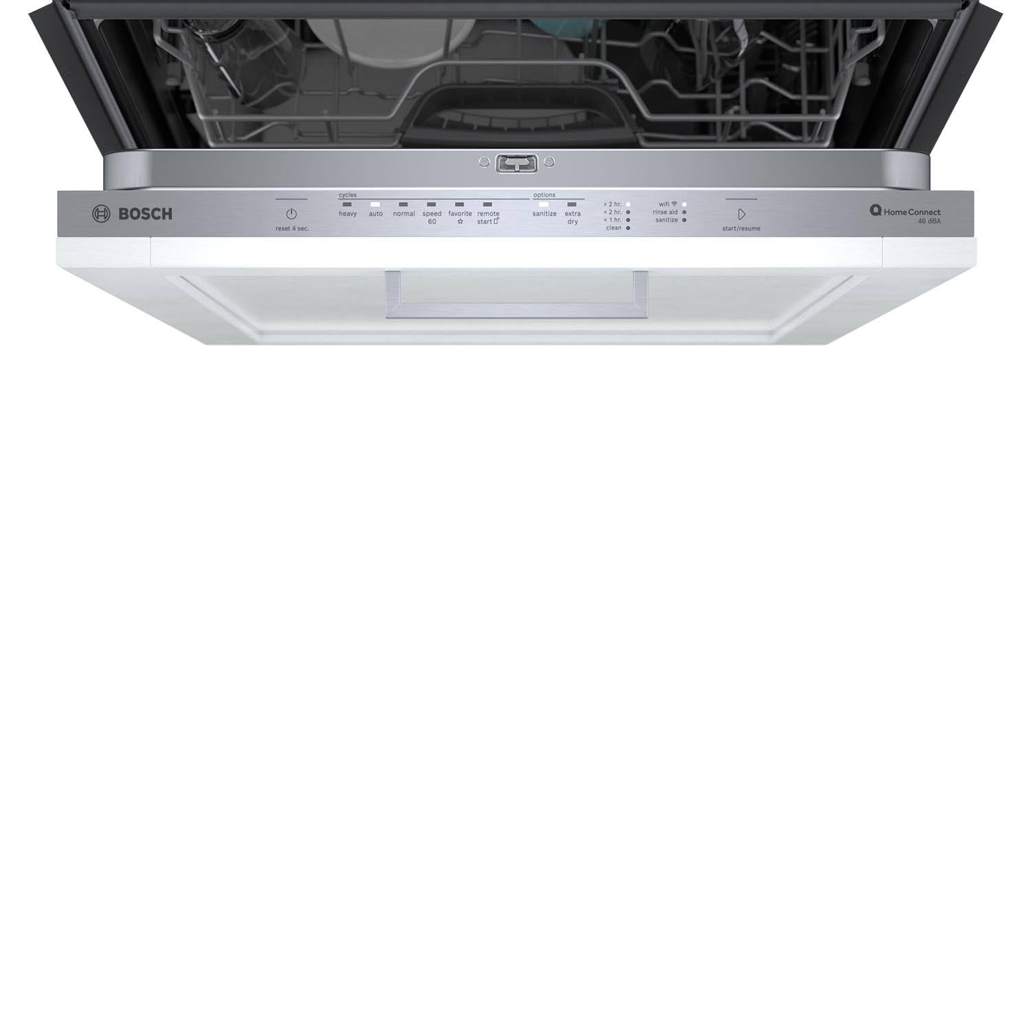 Bosch 24 Inch Smart Built-In Dishwasher with Home Connect, Third Rack & Custom Panel - SHV53CM3N | Energy Efficient & Ultra Quiet for Modern Kitchens