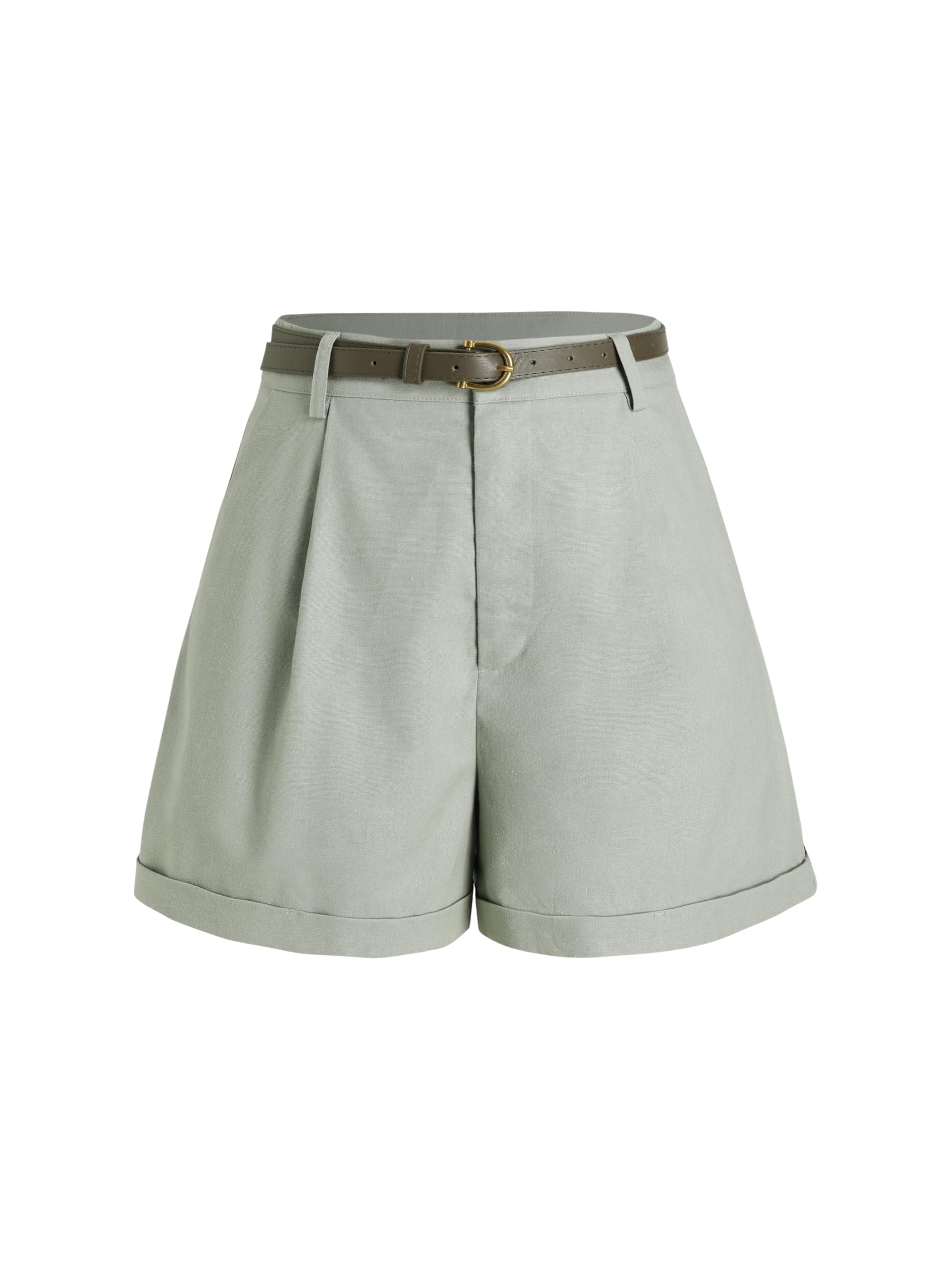 CIDER High Waist Belted Wide Leg Shorts for Women - Trendy Summer Fashion with Adjustable Waistband | Perfect for Beach, Vacation & Casual Outfits