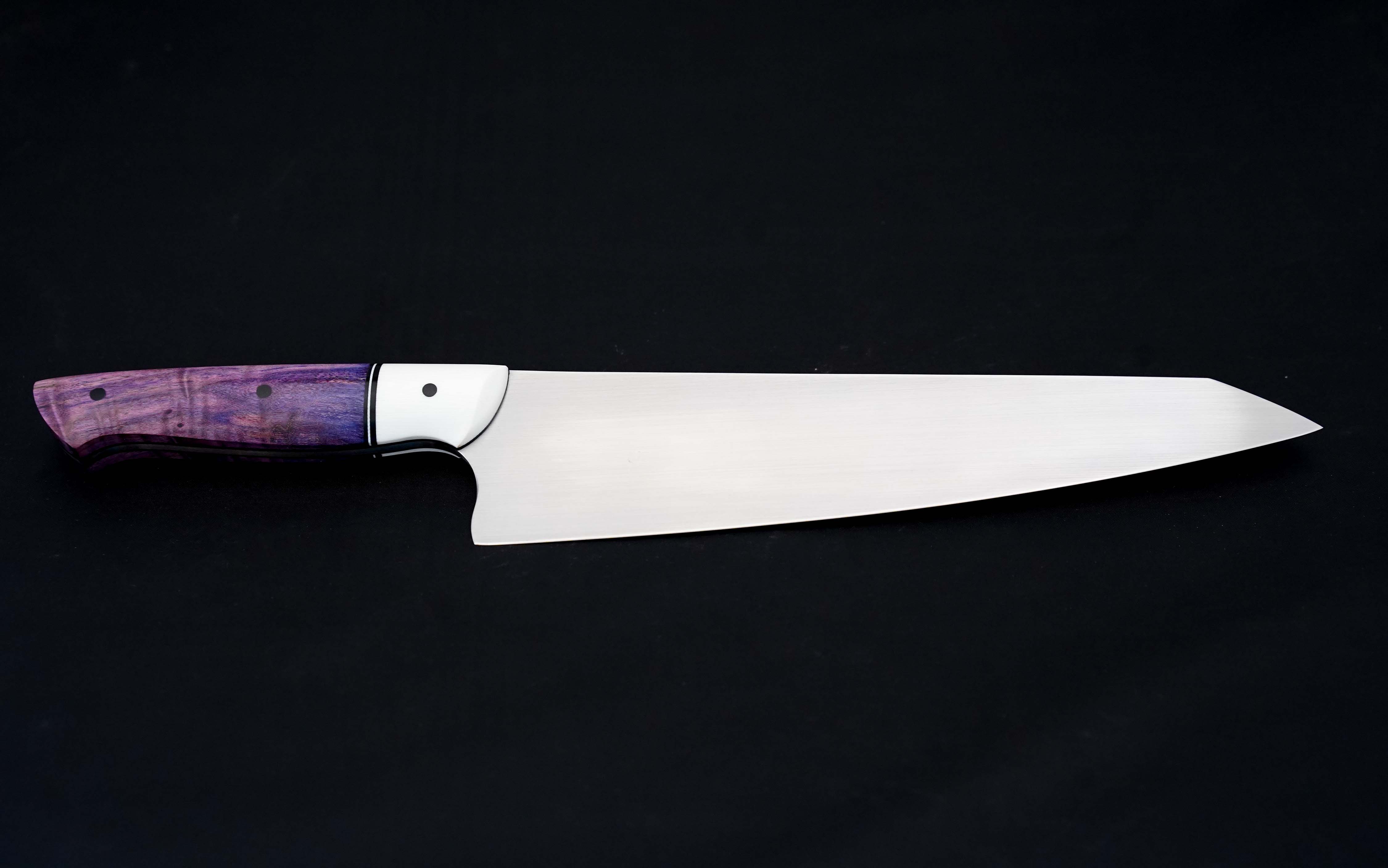 DCB Customs 9.0 Inch Professional Chef Knife - High Carbon Stainless Steel Kitchen Knife with Ergonomic Handle - Perfect for Slicing, Dicing, and Chopping Vegetables, Meat, and Fruits