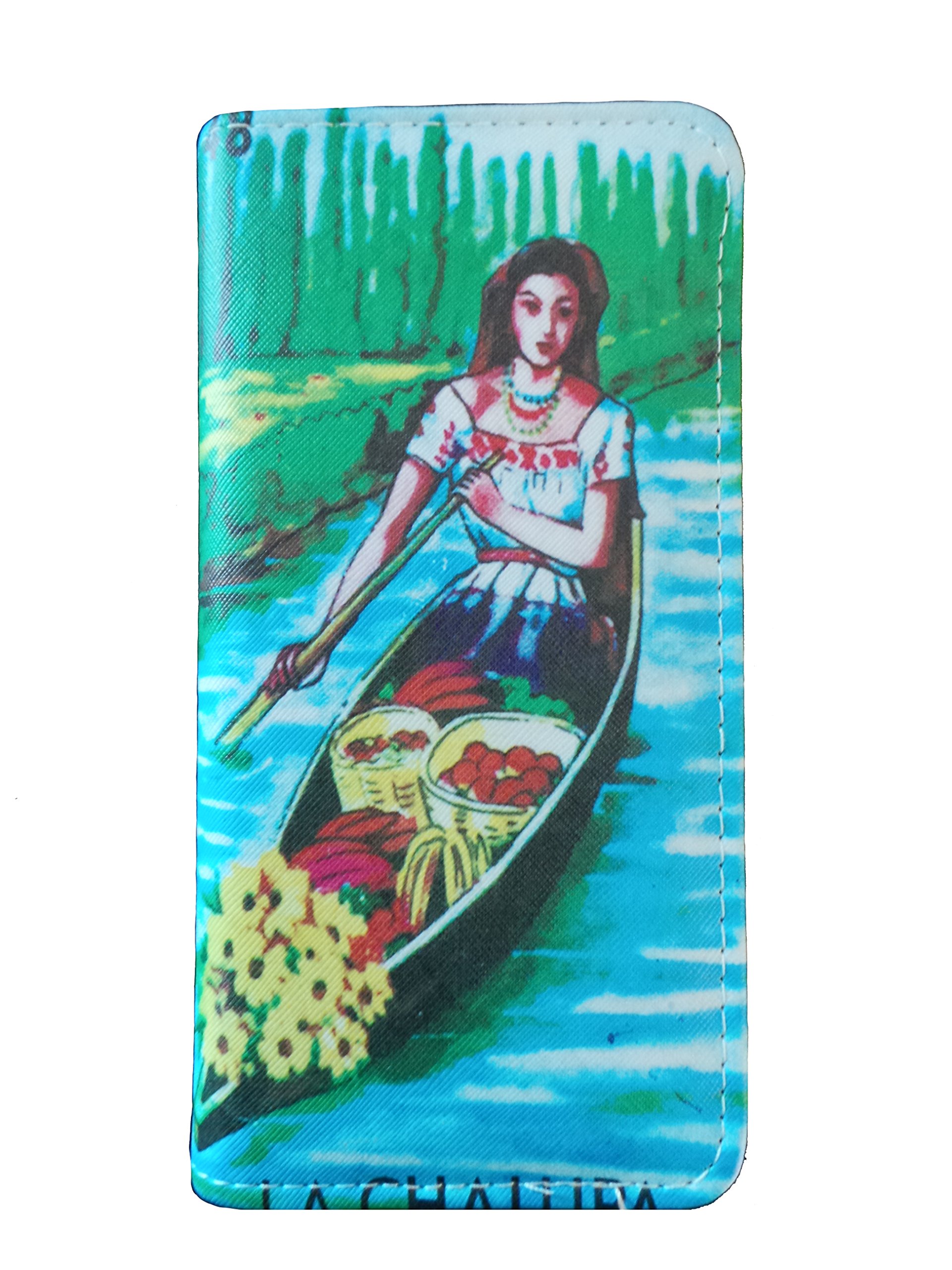 La Loteria Wallets - Premium RFID Blocking Bifold Wallet for Driver's License, Credit Cards, Cash & Coins | Durable Mexican-Themed Gift Card Holder (La Chalupa Design) - Perfect for Everyday Use, Travel & Gifting