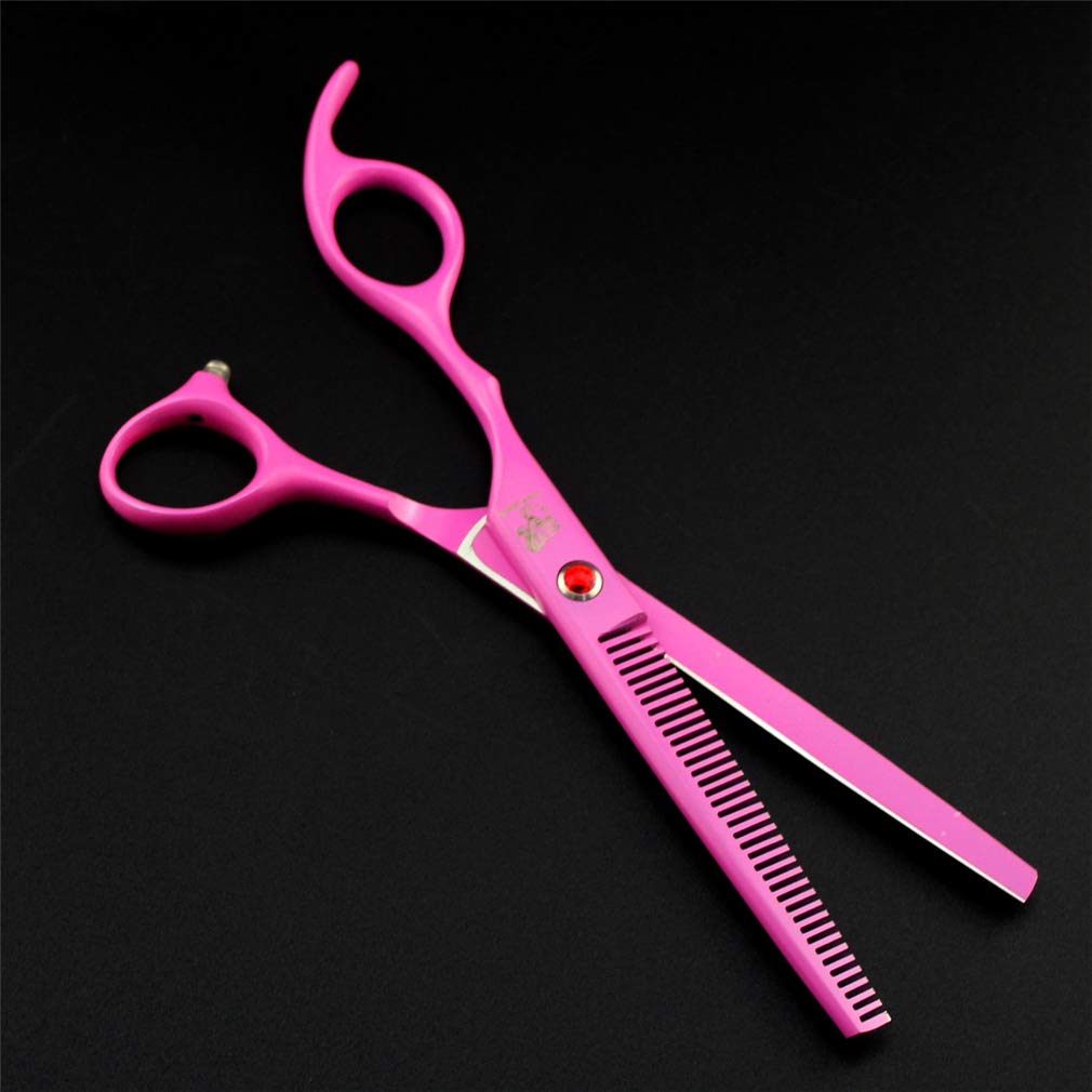 Professional Stainless Steel Pet Grooming Scissors Set - 4 Piece Dog & Cat Grooming Kit with Straight, Thinning & Curved Scissors | Perfect for Home Pet Haircuts, Trimming & Styling