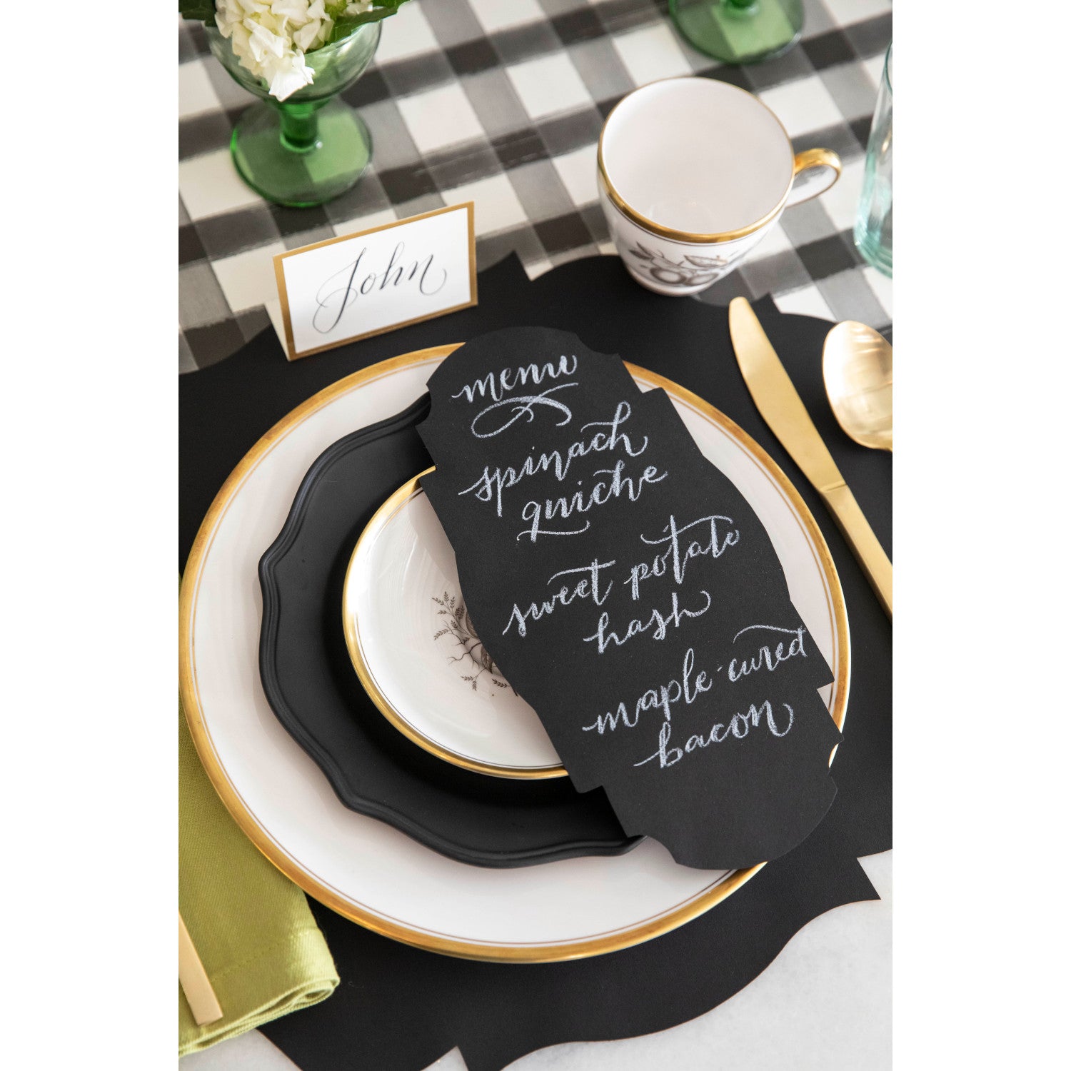 Stylish Black Frame Table Accent - Elegant Home Decor for Living Room, Bedroom & Office - Perfect for Displaying Photos, Artwork & Memorabilia