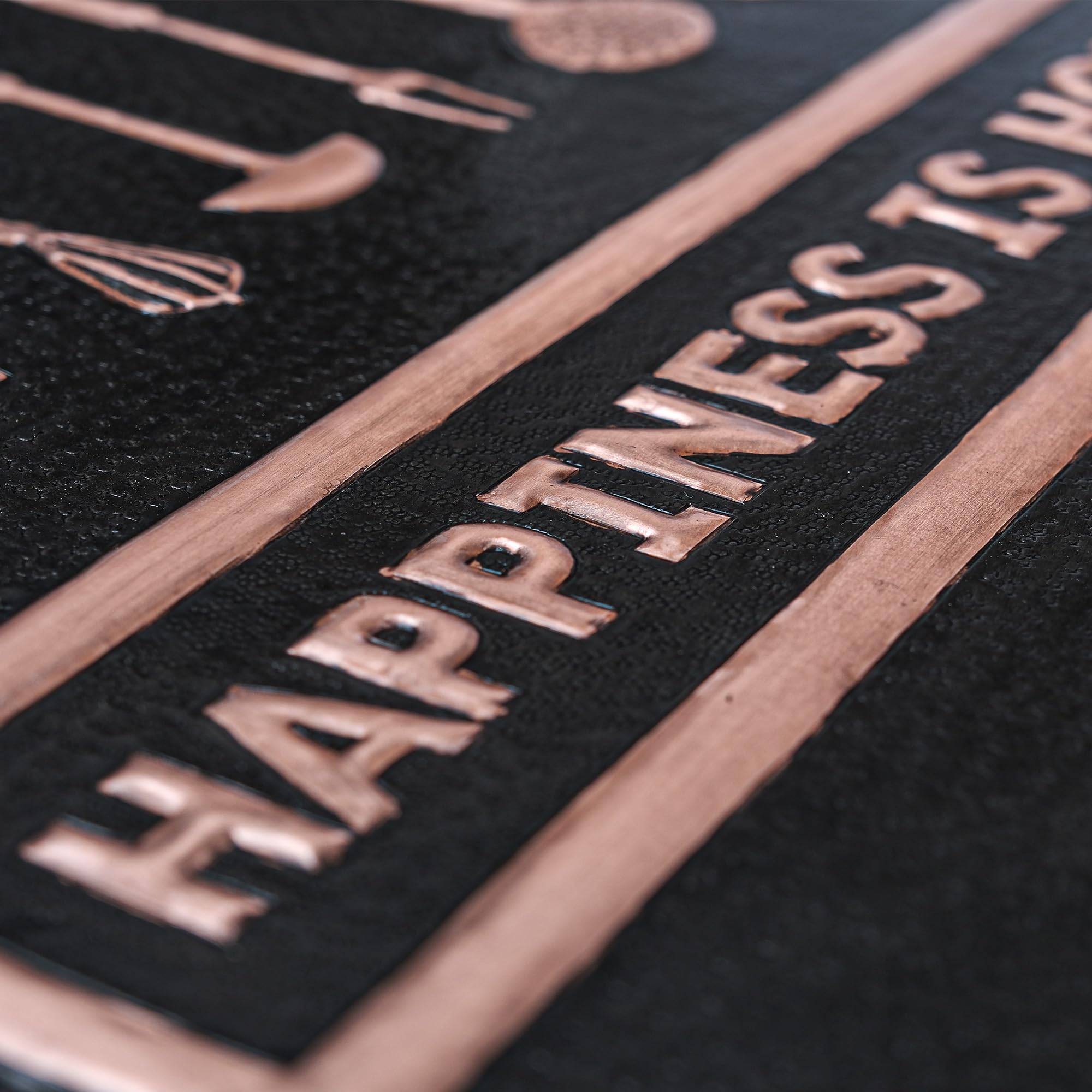 Custom Copper Kitchen Backsplash Panel - Handmade & Personalized for Indoor & Outdoor Wall Decor (Black) | Perfect for Modern Kitchens, Bathrooms & Outdoor Spaces