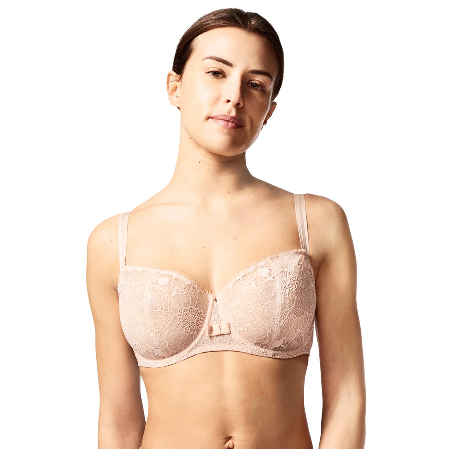Chantelle Women's Day to Night Lace Unlined Demi Bra - Comfortable Seamless Underwire Bra for Everyday Wear & Special Occasions