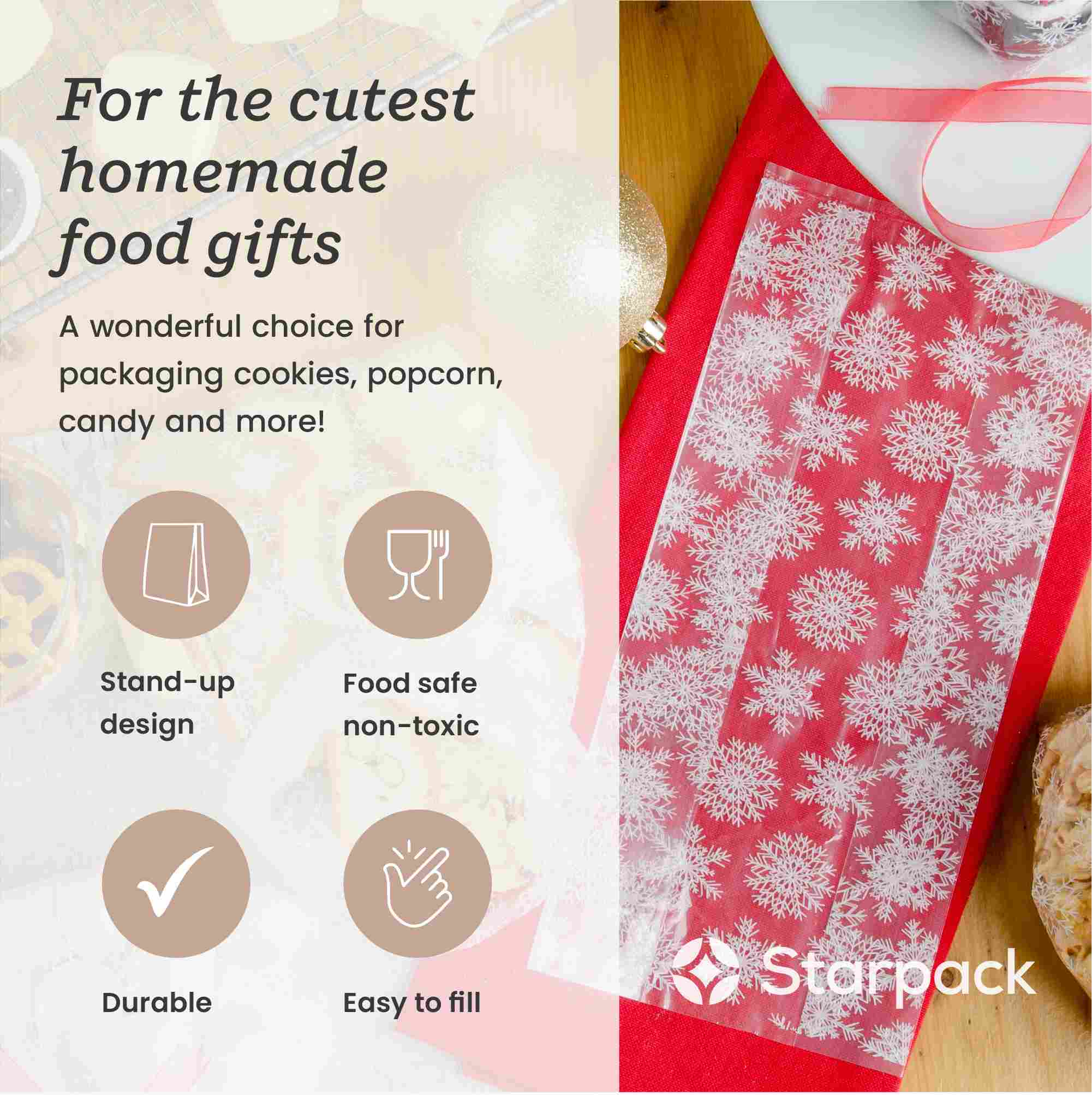 20 Pack Cellophane Gift Bags with Ties for Candy, Cookies & Party Favors - Clear Treat Bags for Birthday, Wedding, Baby Shower & Holiday Gifts