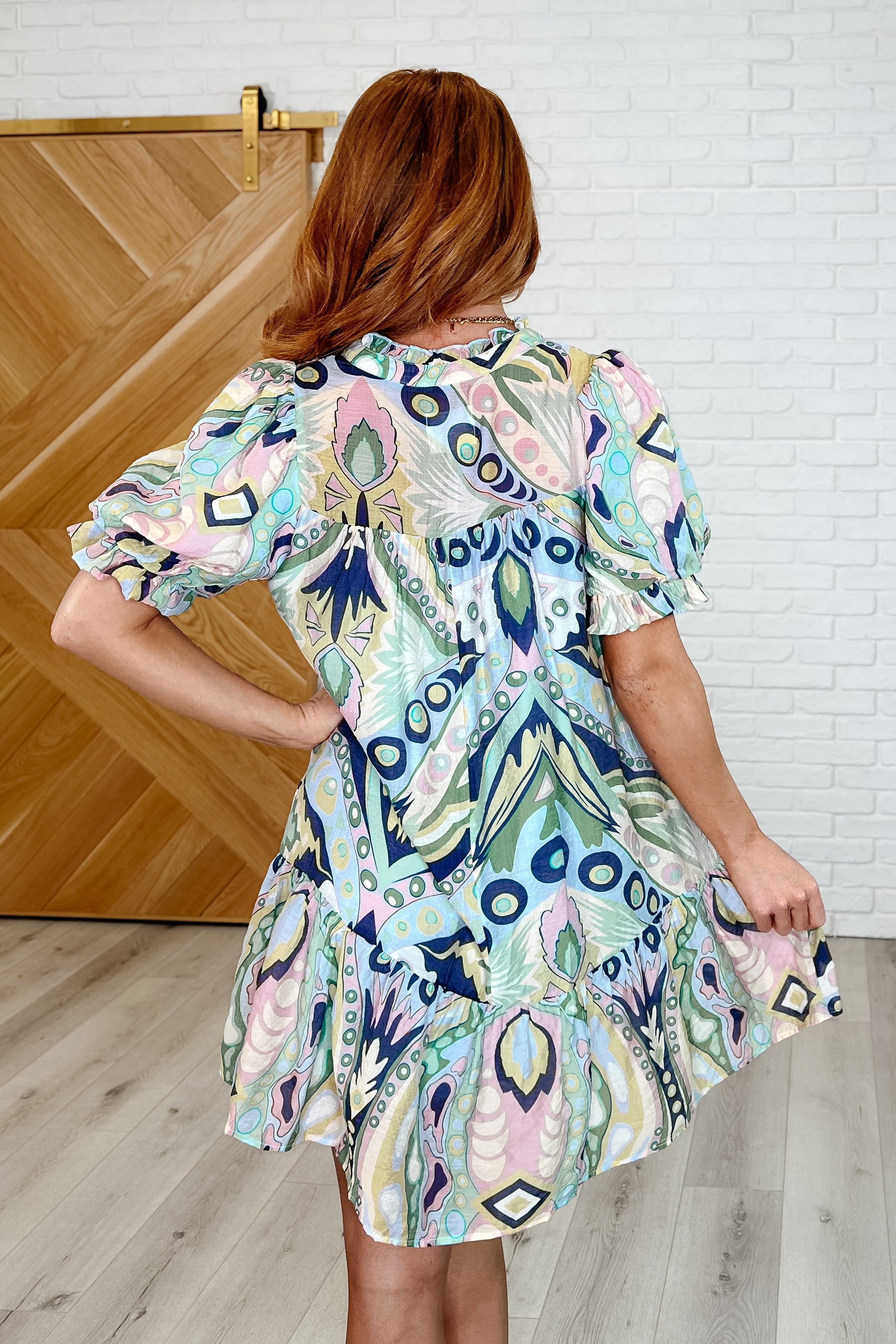 Boho Belle V-Neck Tiered Maxi Dress in Green Floral Print - Perfect for Beach Vacations, Summer Parties & Boho Fashion Outfits