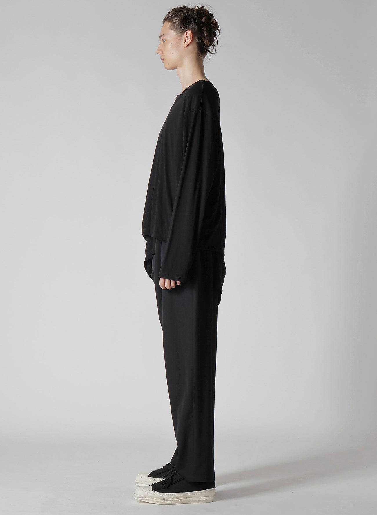 Diorama Jersey Asymmetrical Hem Long Sleeve Top for Women | Fashionable & Comfortable Blouse for Casual Wear, Office Outfits & Night Out
