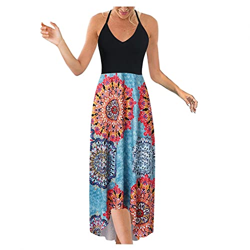 Siilsaa Women's Summer Casual Short Sleeve Floral Mini Dress with Bow - Beach Vacation Sundress for Outdoor Parties & Date Nights