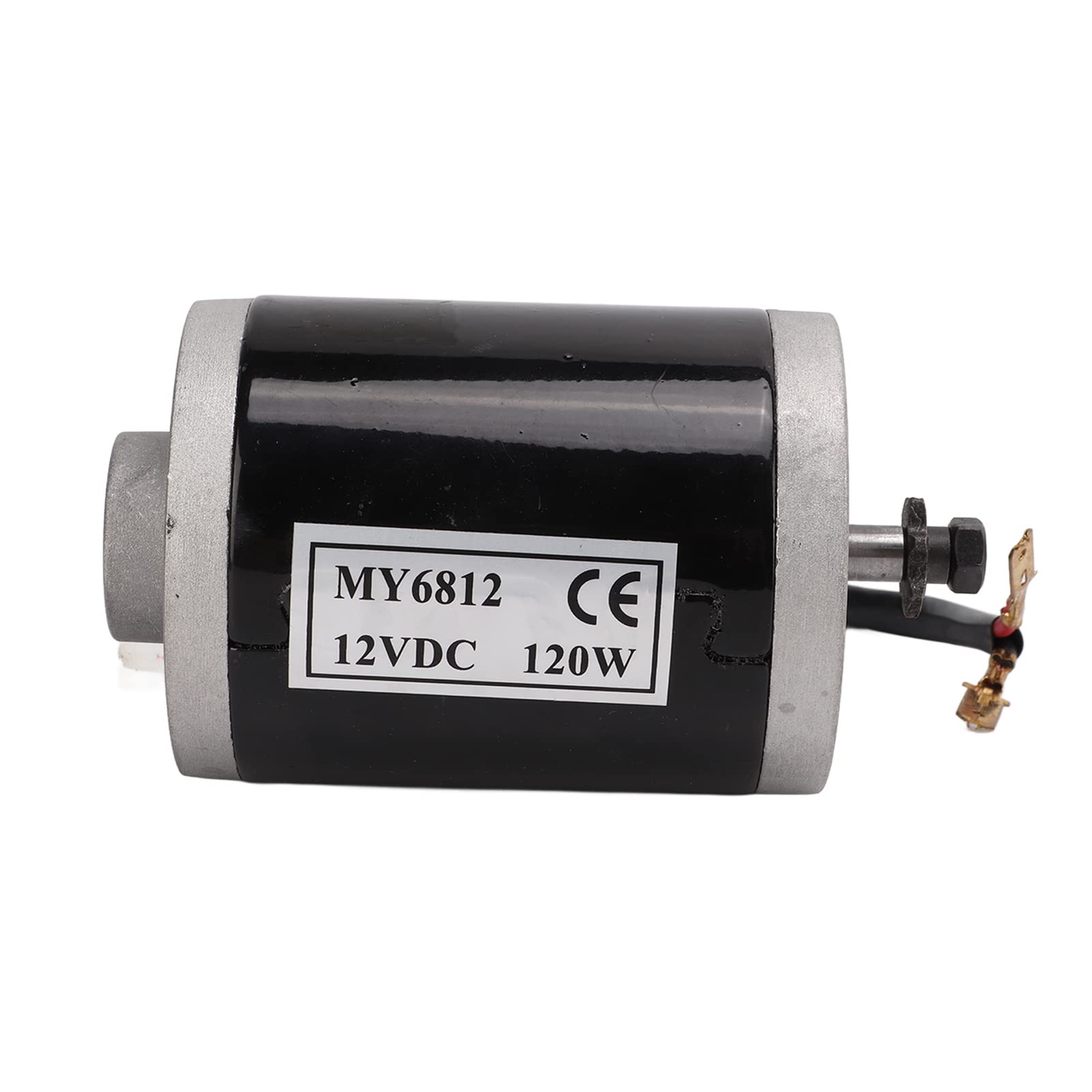 12V 120W Brush DC Motor with Metal Pulley - High Power Aluminum Electric Motor for Scooters, Bikes & Tricycles - Perfect for DIY Electric Vehicle Upgrades and Replacement Parts