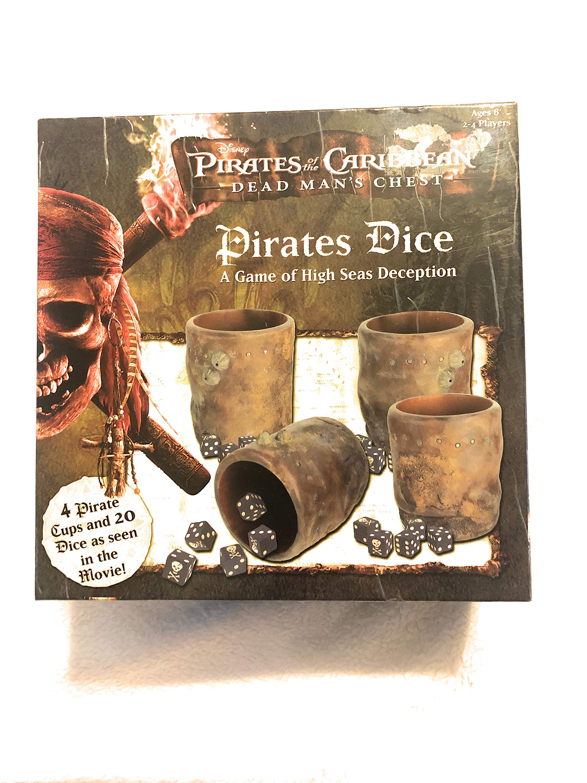Pirates of the Caribbean Dice Game - Strategy Board Game for Adults & Families | High Seas Adventure Party Game for Game Nights & Themed Parties