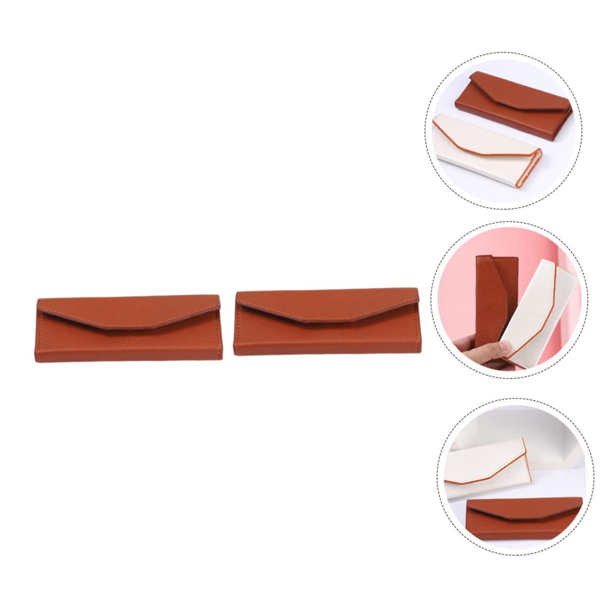2PCs Lash Extension Tweezer Storage Pouch - Scratch-Resistant Makeup Tool Organizer for Eyelash Tweezers & Cosmetics | Perfect for Salon, Travel & Home Beauty Storage