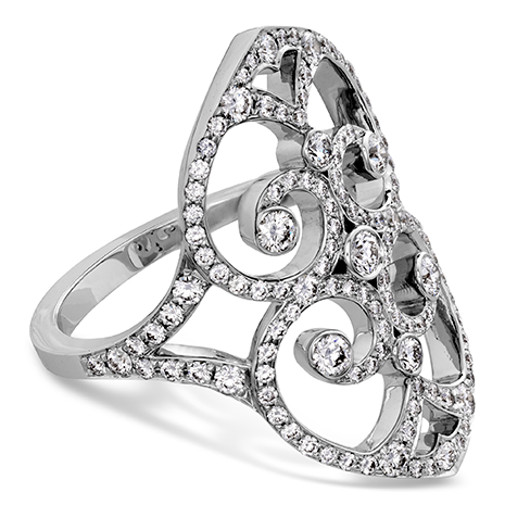 Hearts On Fire Copley Double Diamond Heart Ring for Women - Elegant Right Hand Jewelry for Valentine's Day, Anniversary & Special Occasions