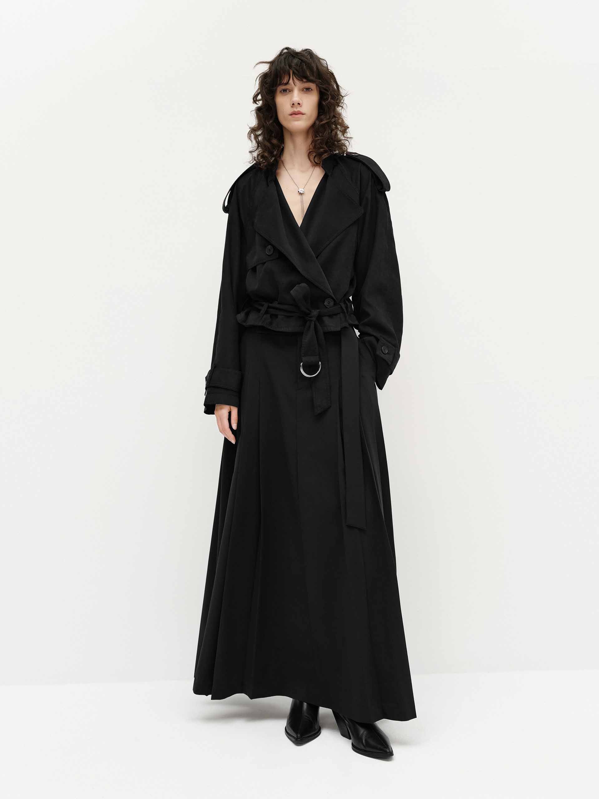 Stylish Belted Hem Loose Jacket for Women - Casual Outerwear for Fall & Winter - Perfect for Office, Travel and Everyday Wear