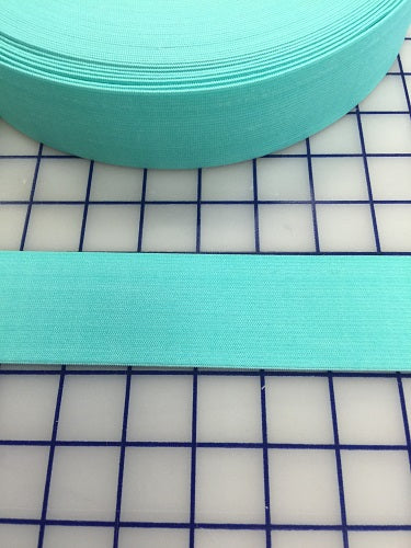 2 Inch Wide Pistachio Green Elastic Band - Stretchy Fabric for Sewing, Crafting & DIY Projects - Perfect for Waistbands, Hair Ties & Clothing Repair