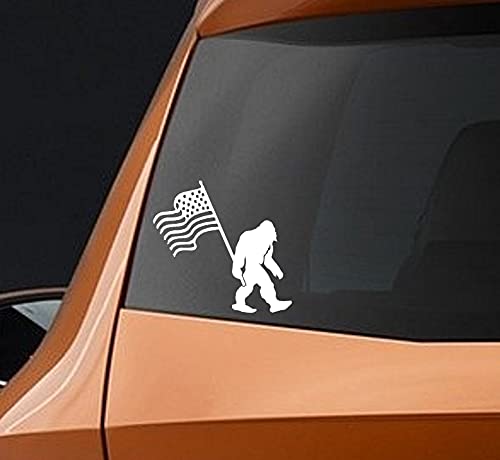 Funny Bigfoot Sasquatch Decal - Die-Cut Vinyl Sticker for Car, Truck, SUV Windows, Walls, Laptops & Cups | Outdoor Adventure & Camping Decor