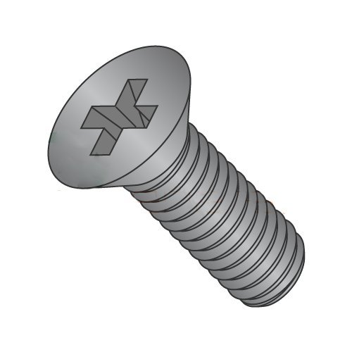M3-0.5 x 10mm Phillips Flat Head Machine Screws - Black Oxide Coated Steel DIN965 (4000pcs Carton) - Perfect for Electronics, Furniture Assembly & DIY Projects