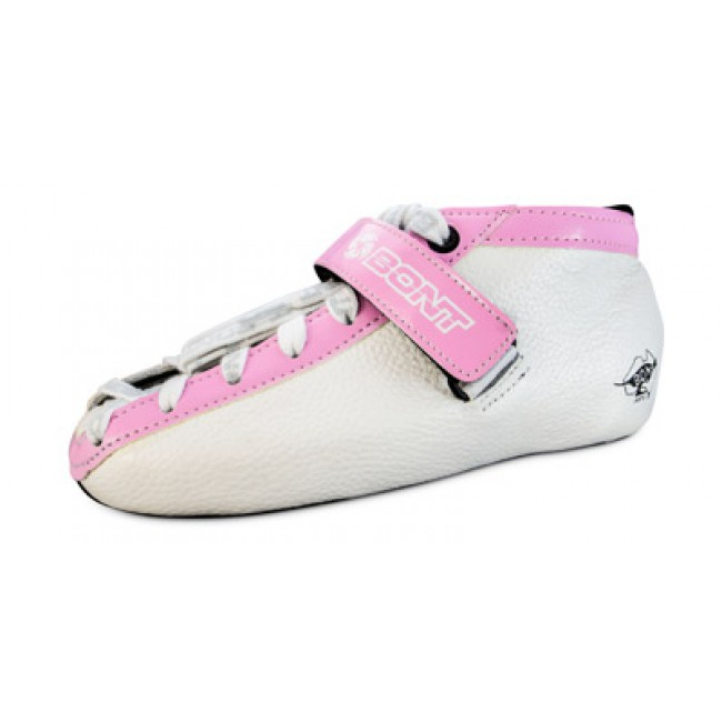 Bont Quad Hybrid Fiberglass White Boot - High-Performance Roller Skates for Speed Skating & Derby - Perfect for Indoor & Outdoor Use