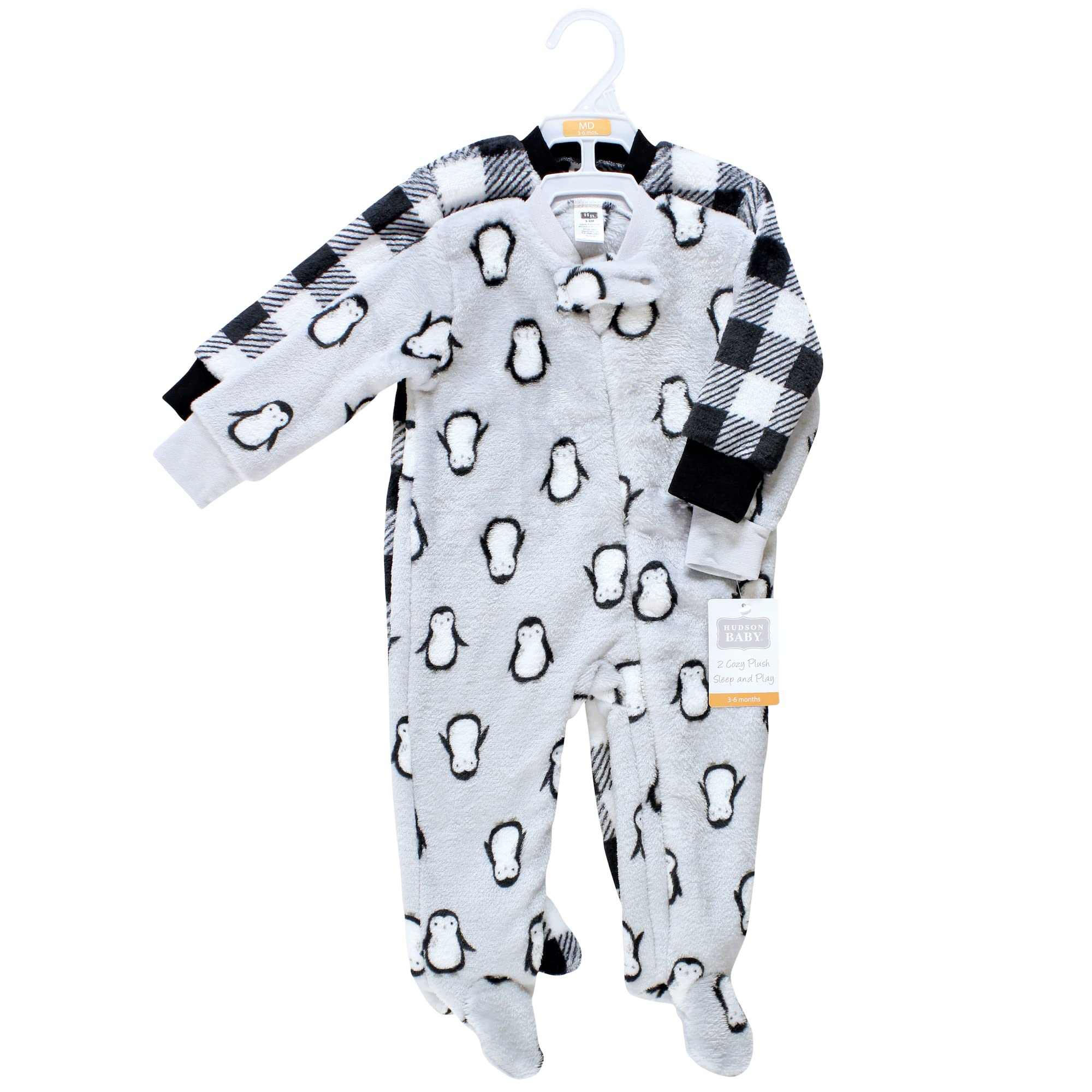 Hudson Baby Girls' Plush Sleep and Play Outfit - Soft & Cozy One-Piece Pajama Set for Infants & Toddlers - Perfect for Bedtime, Lounging & Photo Shoots