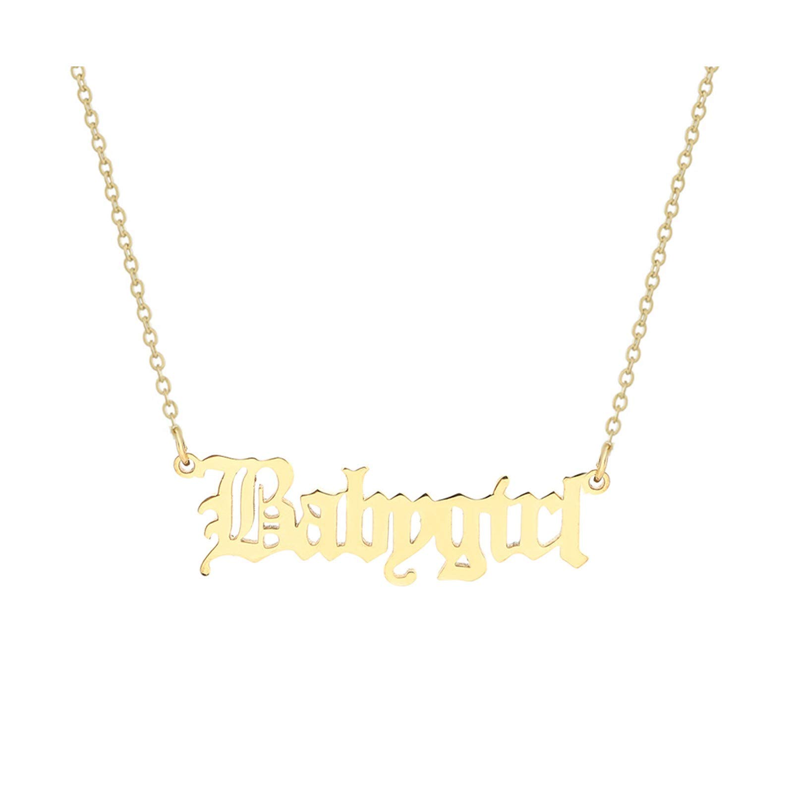 Wild Alphabet English Clavicle Necklace for Women & Girls - Trendy Fashion Jewelry Accessory for Casual Wear, Parties & Gifts