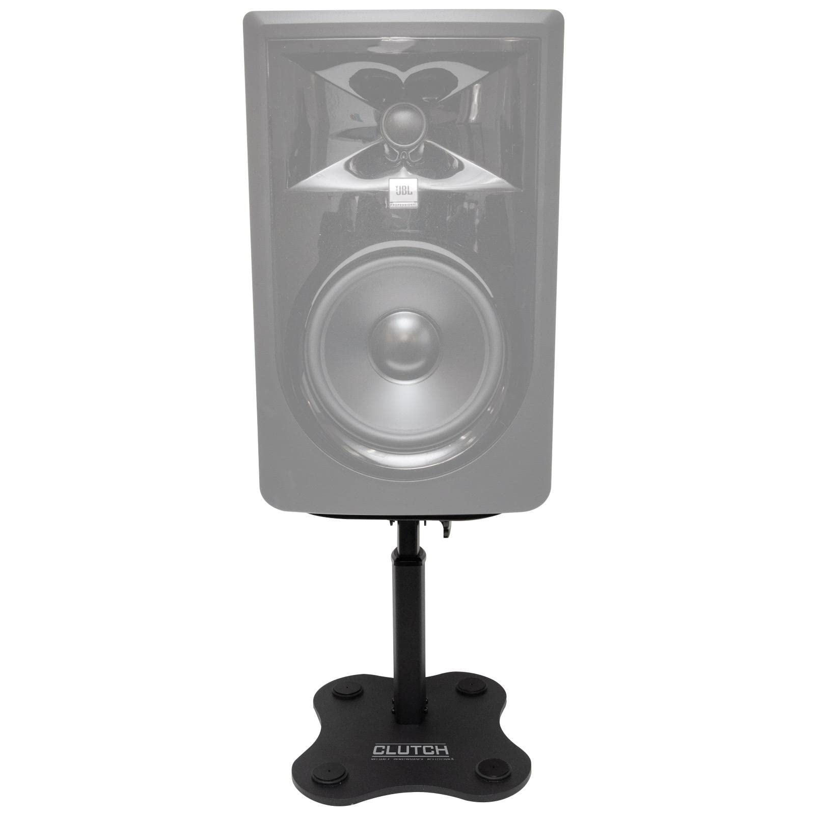 Adjustable Studio Monitor Speaker Stands for Desktop - Pair of Green Height-Adjustable Clutch Pack - Perfect for Home Studios, Gaming Setups & Music Production