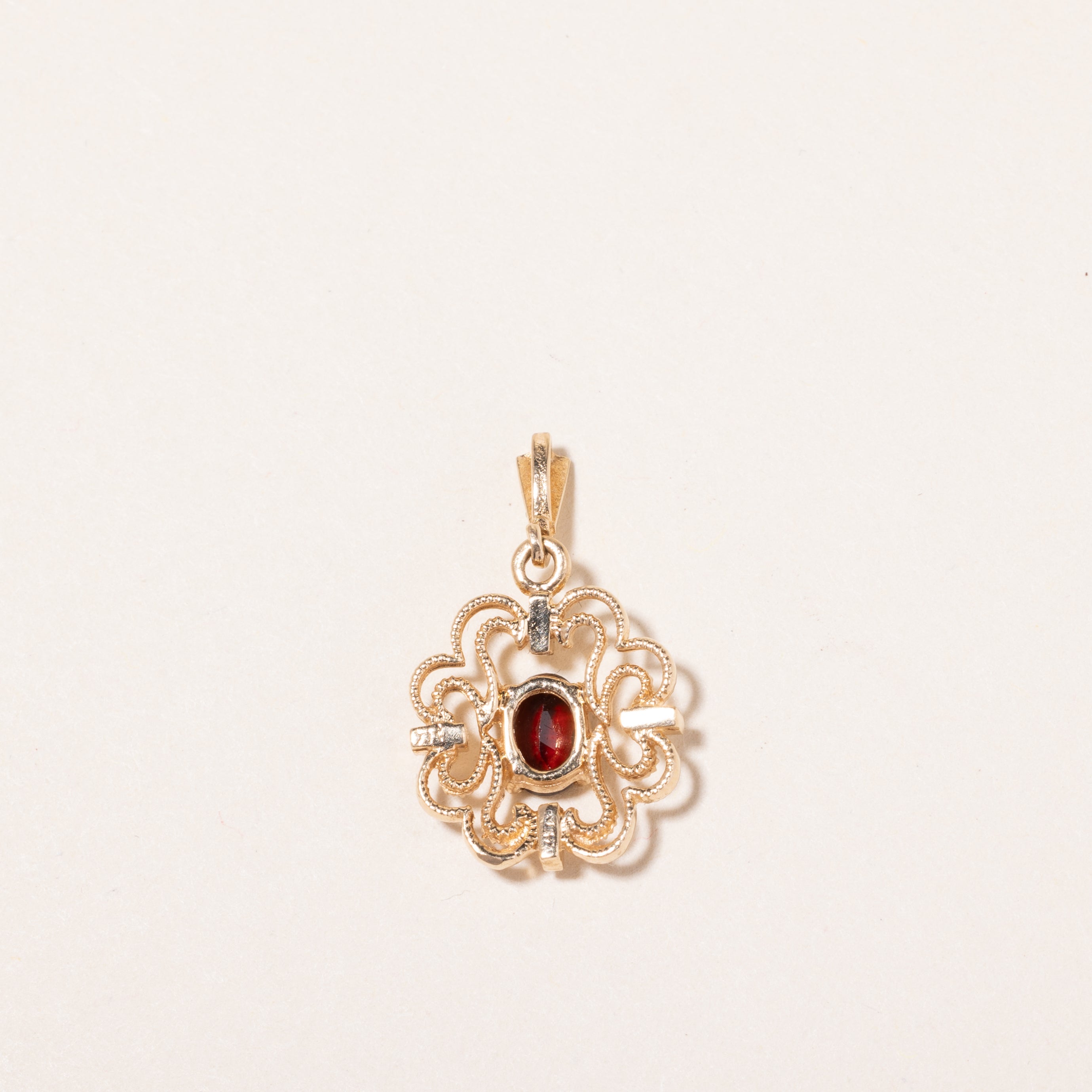 14K Yellow Gold Garnet Pendant Necklace | 0.40ct Natural Garnet Gemstone | Dainty Women's Jewelry Gift for Birthday, Anniversary & Valentine's Day | Perfect for Everyday Wear & Special Occasions
