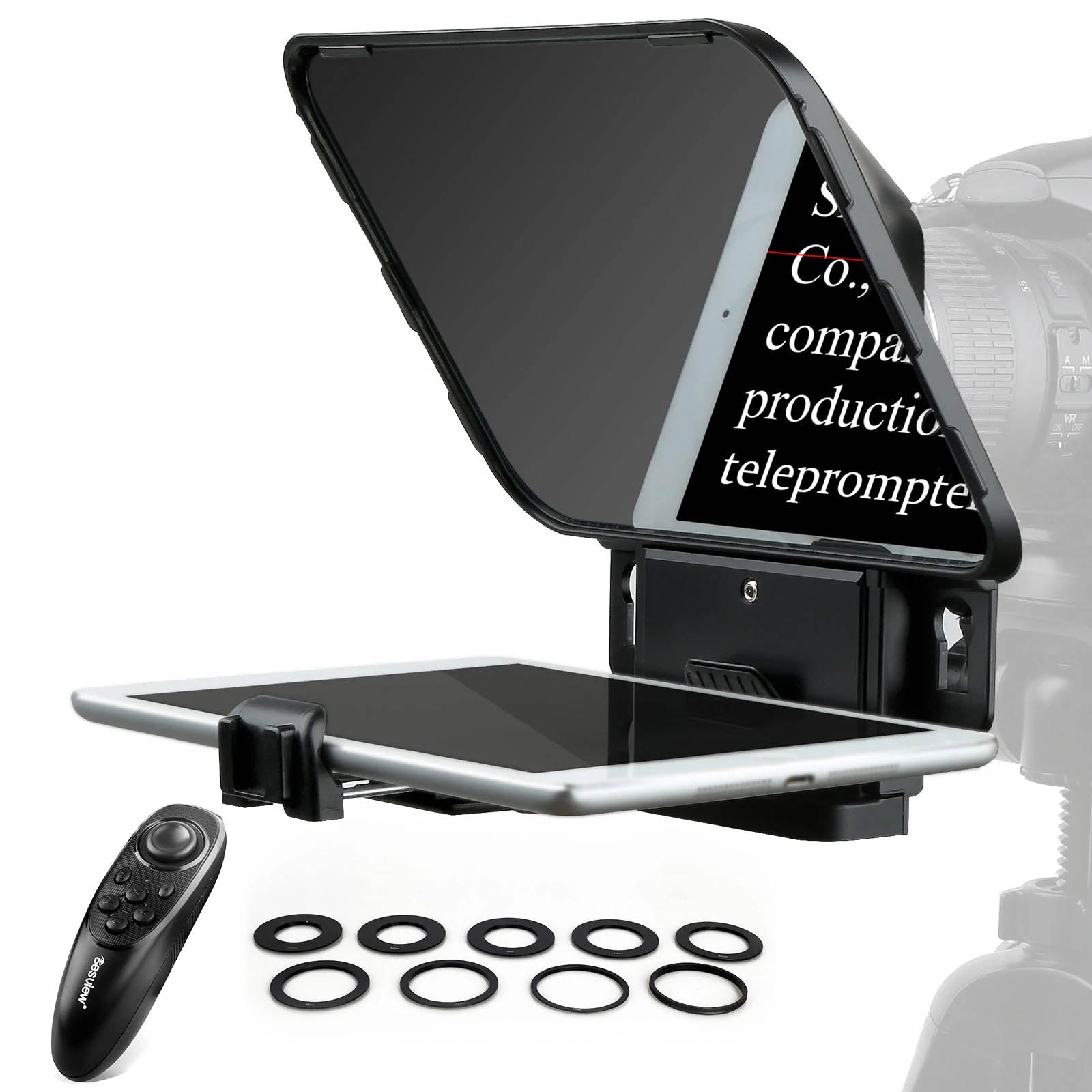 T3 Teleprompter for Smartphones, Tablets & DSLR Cameras - Professional Video Recording for YouTube, Live Streaming & Presentations