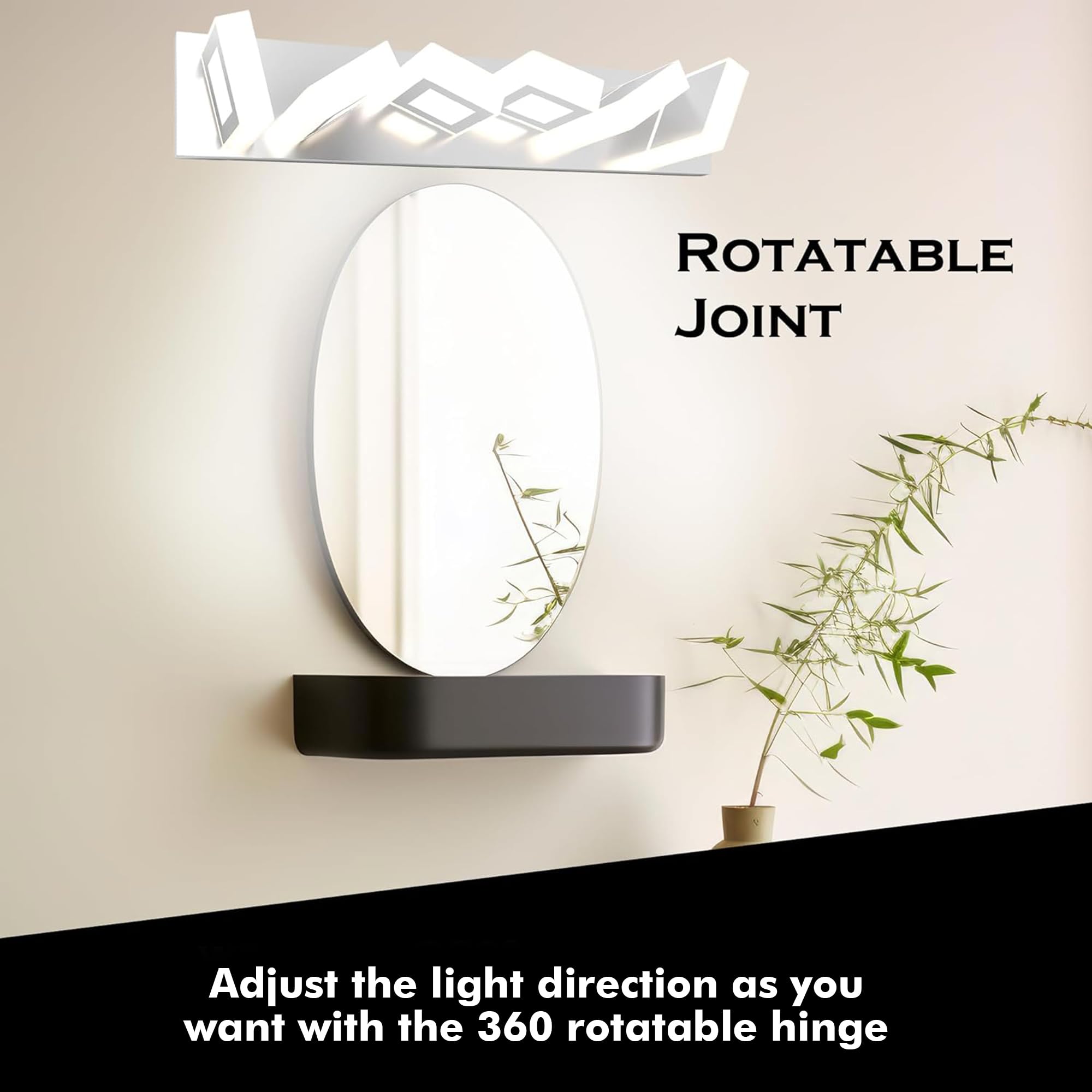 Effulgence LED Vanity Light - Modern Bathroom Mirror Light Fixture, Energy-Efficient Toilet & Restroom Lighting for Makeup, Shaving & Grooming